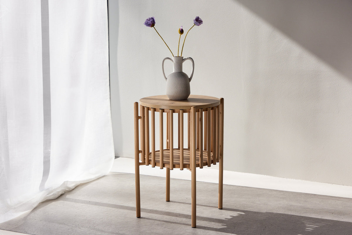 Rubbo Beistelltisch in Natur präsentiert im Onlineshop von KAQTU Design AG. Beistelltisch ist von Venture Home