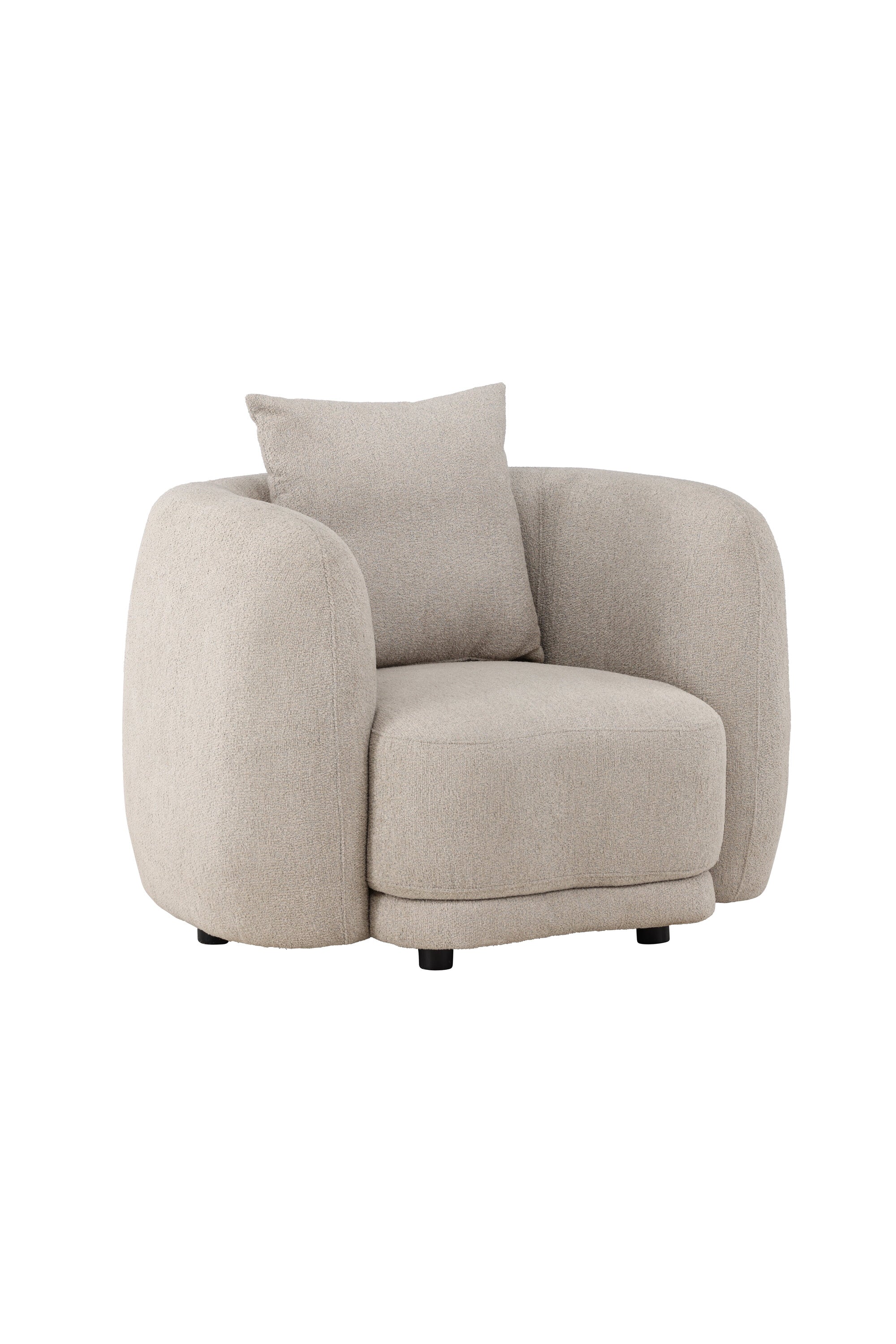 Cielo Sessel in Beige präsentiert im Onlineshop von KAQTU Design AG. Sessel mit Armlehnen ist von Venture Home