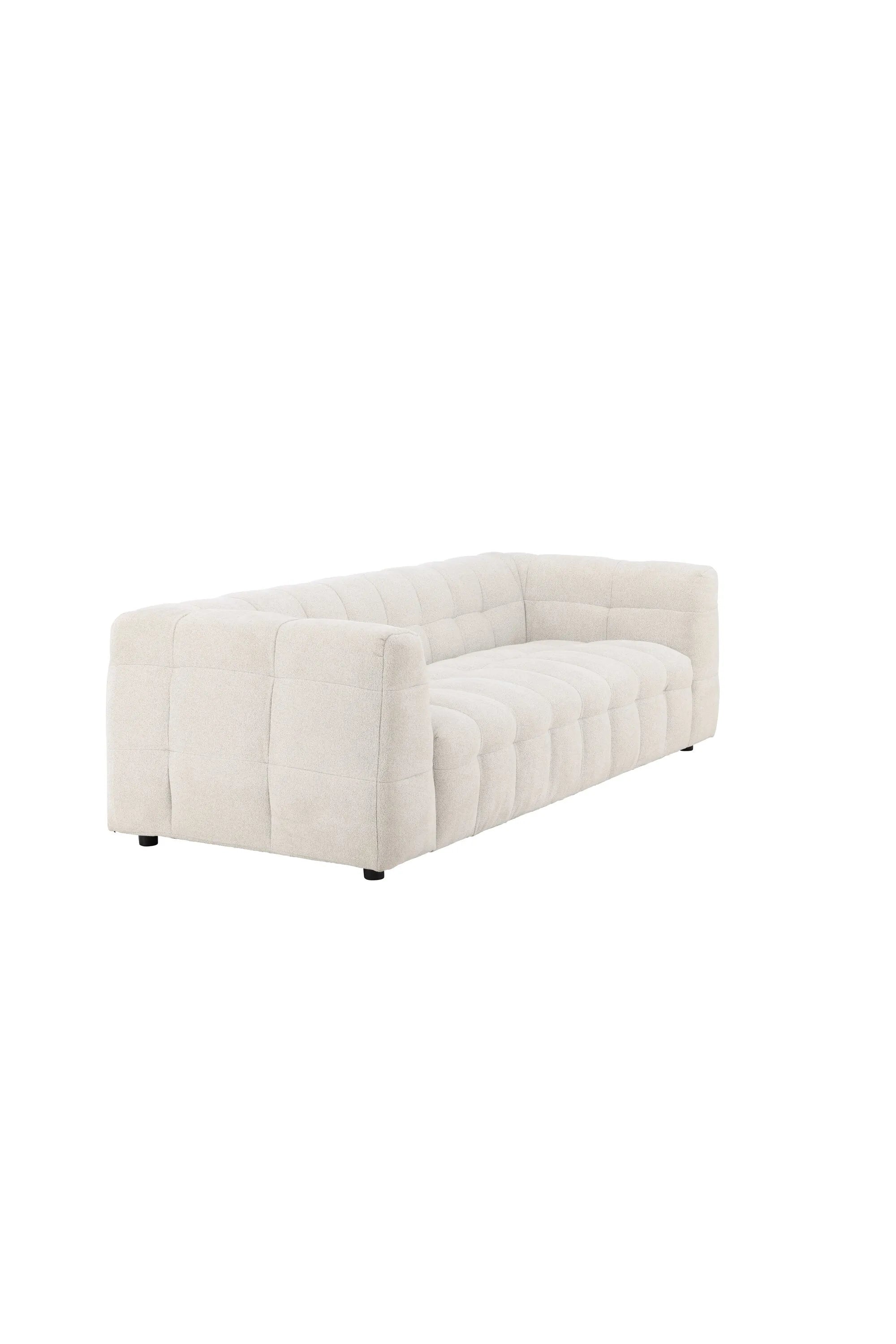 Das Malou 3-Sitzer Sofa vereint stilvolle Eleganz mit hohem Komfort und passt perfekt in jedes Wohnzimmer.