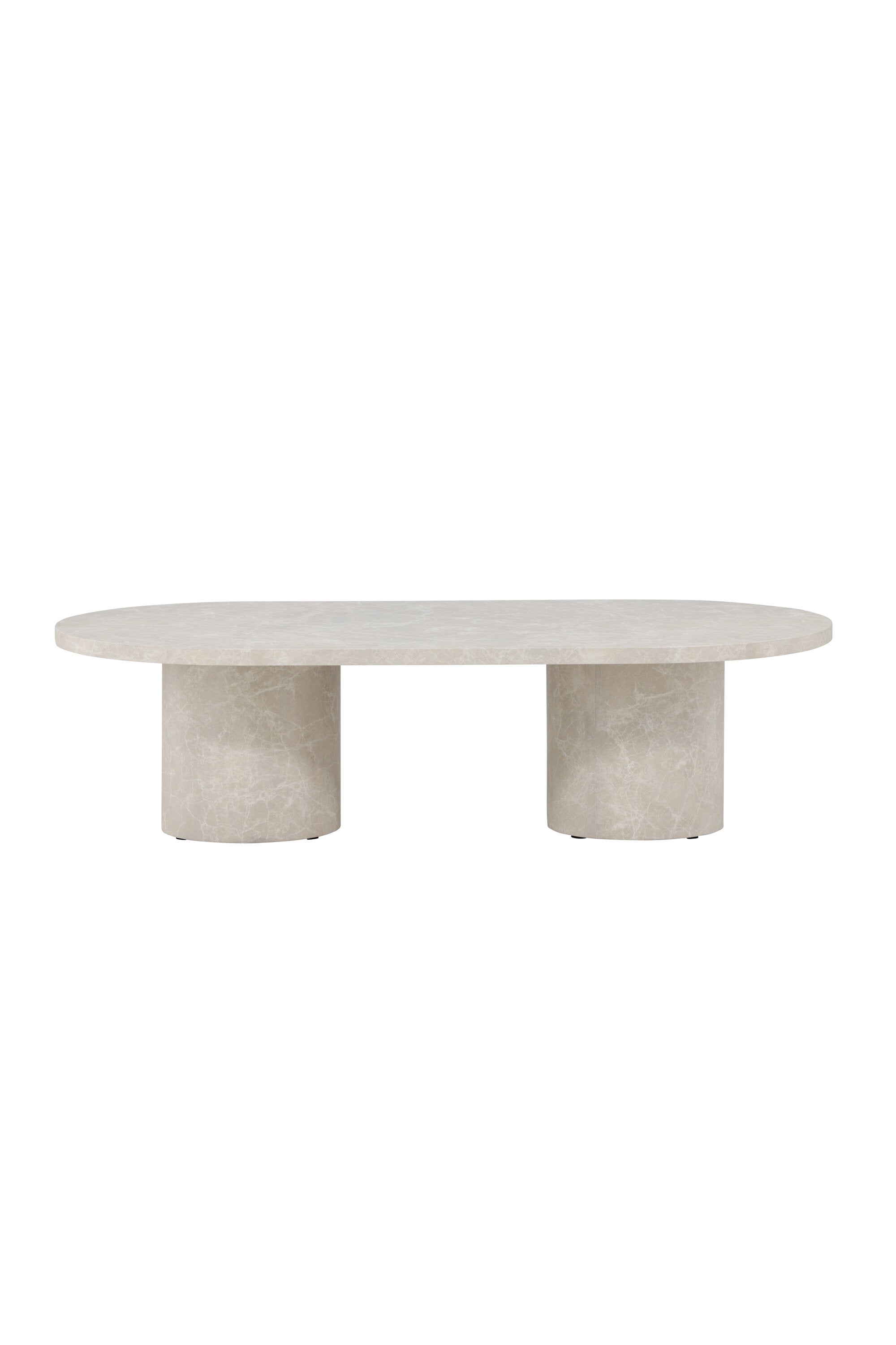 Der Narvik Sofatisch von Venture Home besticht durch sein ovales Design und nordische Eleganz. Pflegeleicht und stilvoll, perfekt für jedes Wohnzimmer.