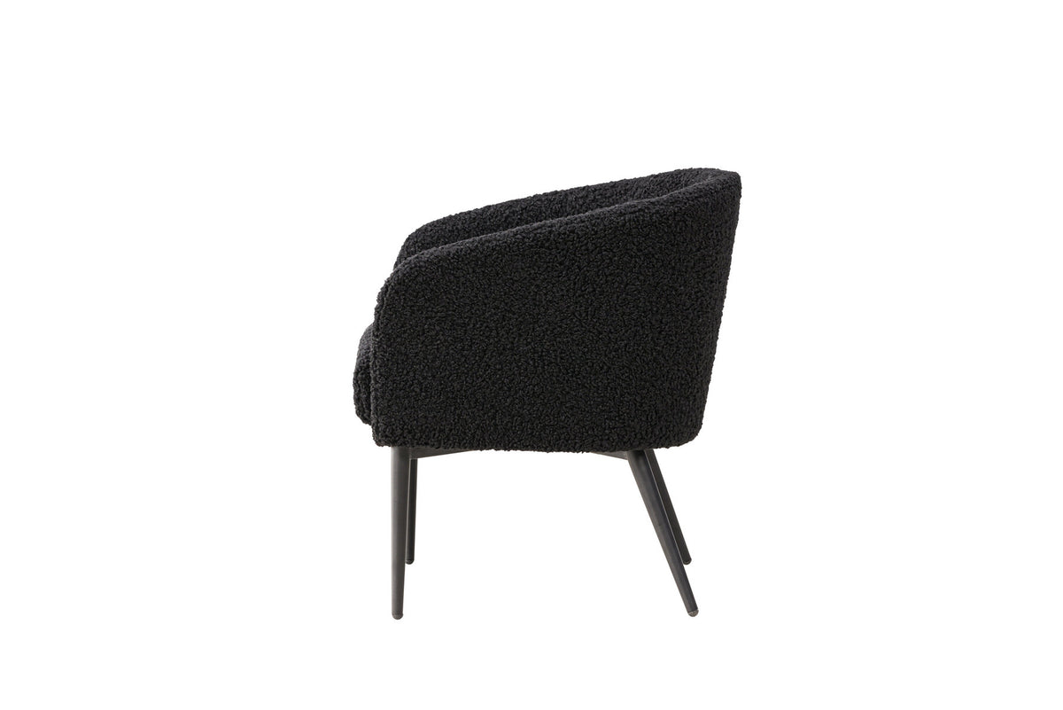 Fluffy Sessel in Schwarz präsentiert im Onlineshop von KAQTU Design AG. Sessel mit Armlehnen ist von Venture Home