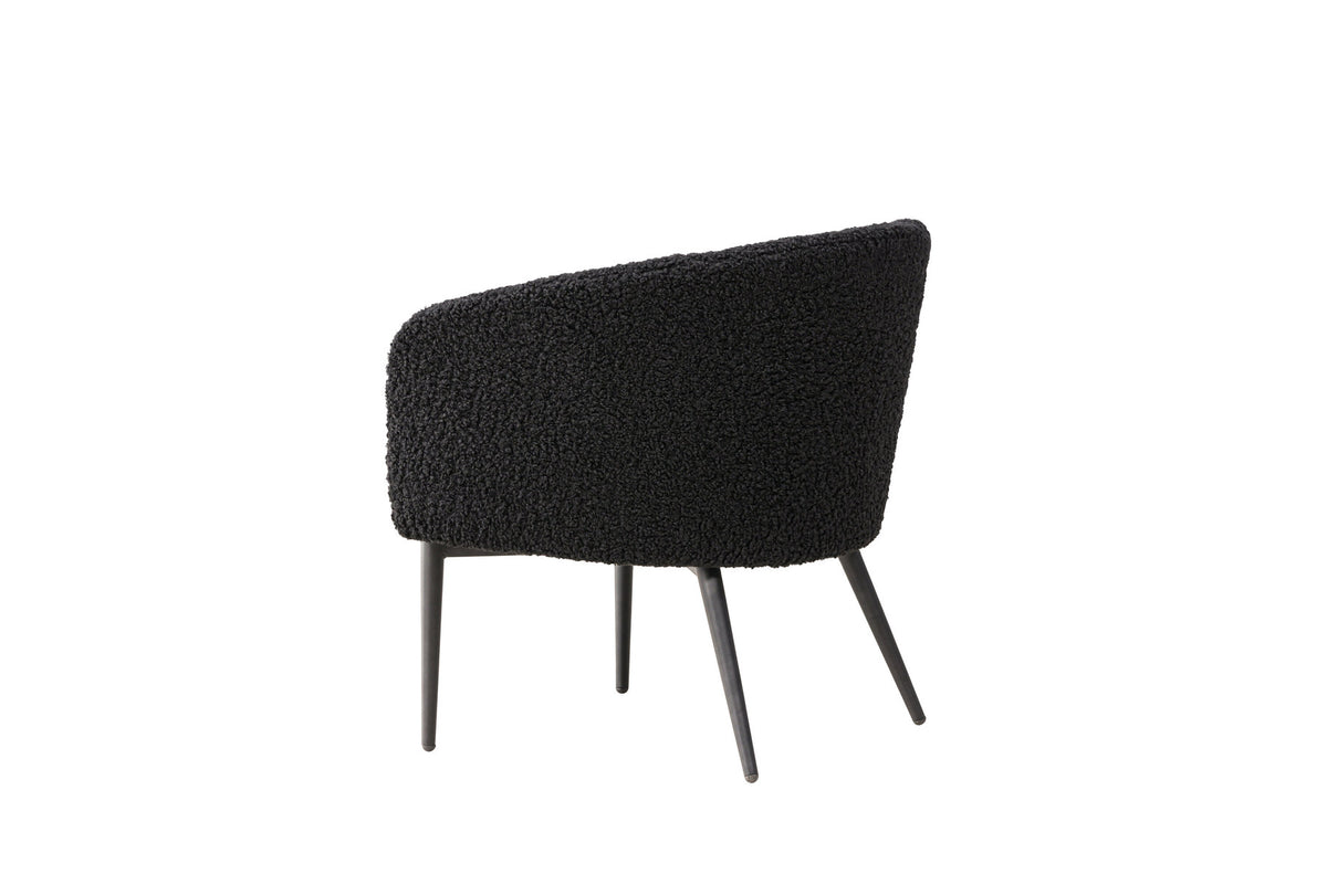 Fluffy Sessel in Schwarz präsentiert im Onlineshop von KAQTU Design AG. Sessel mit Armlehnen ist von Venture Home