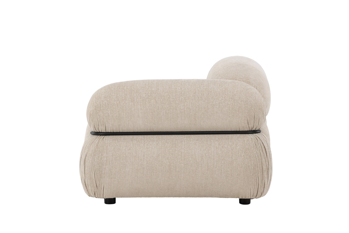Mika modulares Sofa Rechts in Beige präsentiert im Onlineshop von KAQTU Design AG. Modulares Sofa ist von Venture Home