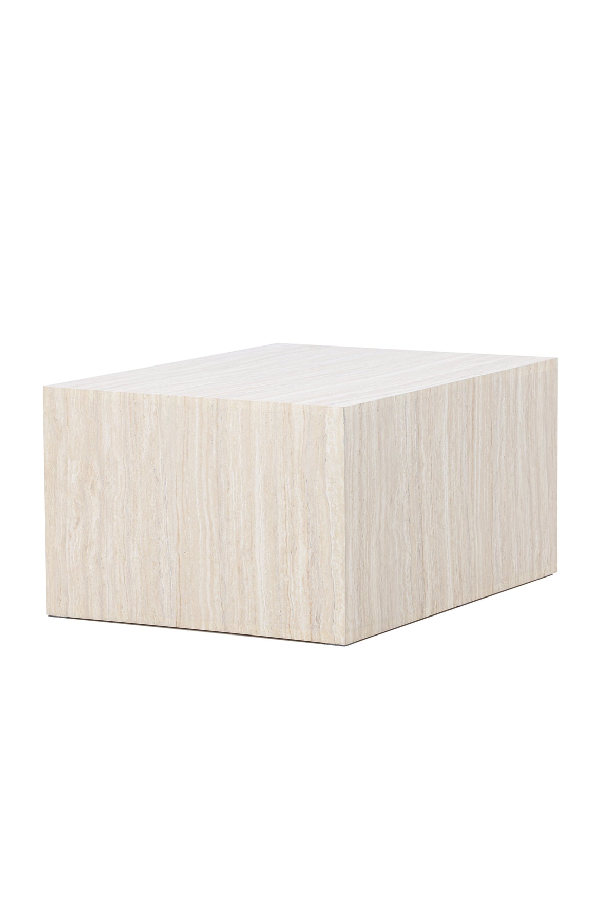 York Sofatisch von Venture Home, beiger Beistelltisch aus MDF mit quadratischer Tischplatte und schlichten Beinen im Steinlook