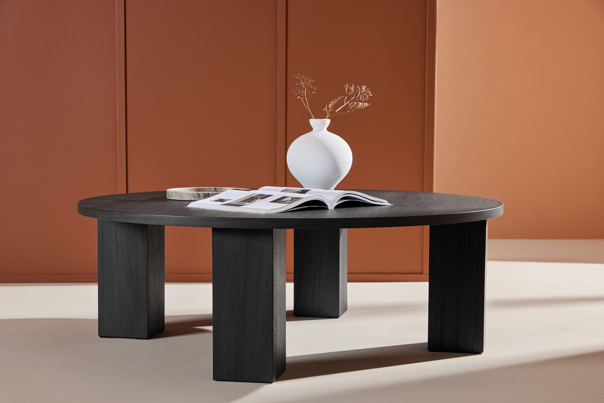 Juno Sofatisch in Schwarz präsentiert im Onlineshop von KAQTU Design AG. Beistelltisch ist von Venture Home