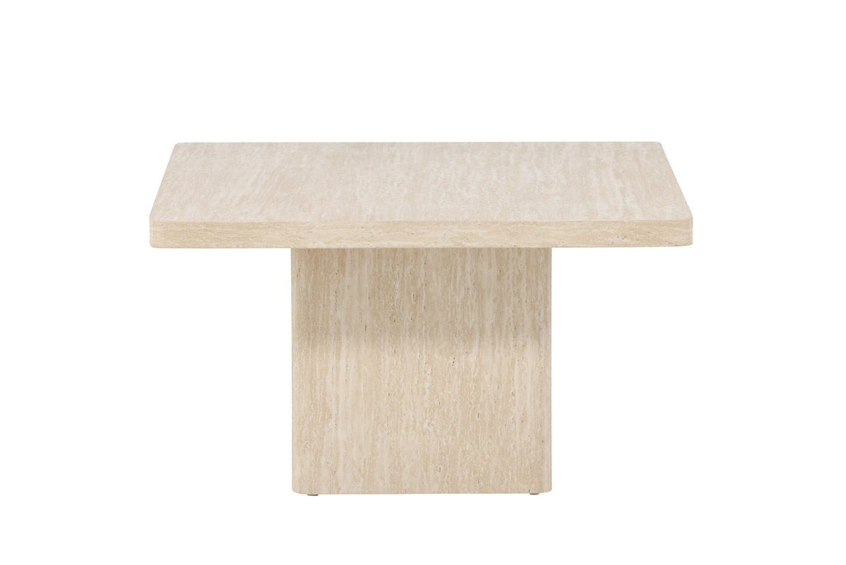 Qvart Sofatisch 80x80 in Beige präsentiert im Onlineshop von KAQTU Design AG. Beistelltisch ist von Venture Home