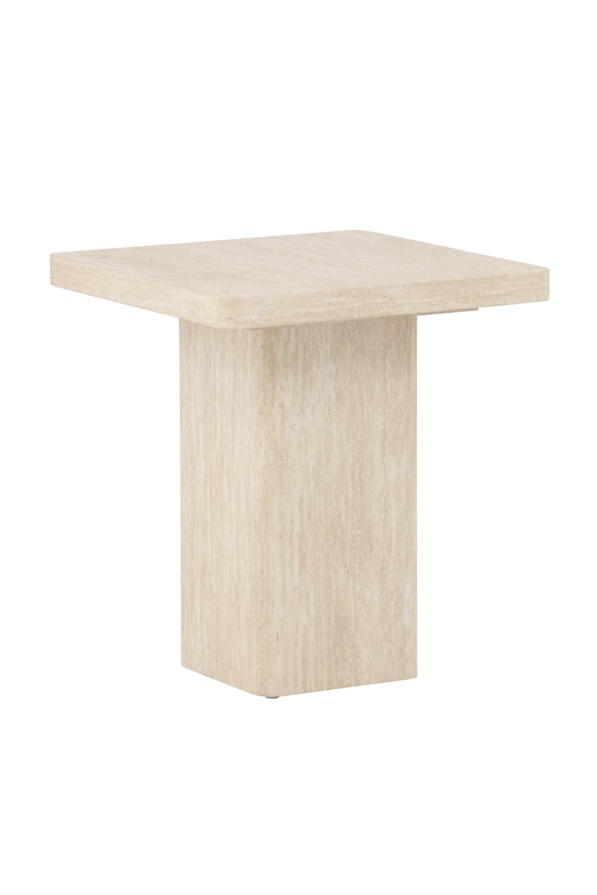 Der Qvart Sofa Table 50x50 von Venture Home vereint modernes Design mit praktischer Funktion, ideal für elegante und zeitgemässe Wohnräume.