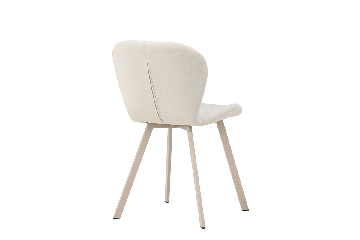Lilja Esszimmerstuhl in Beige präsentiert im Onlineshop von KAQTU Design AG. Stuhl ist von Venture Home