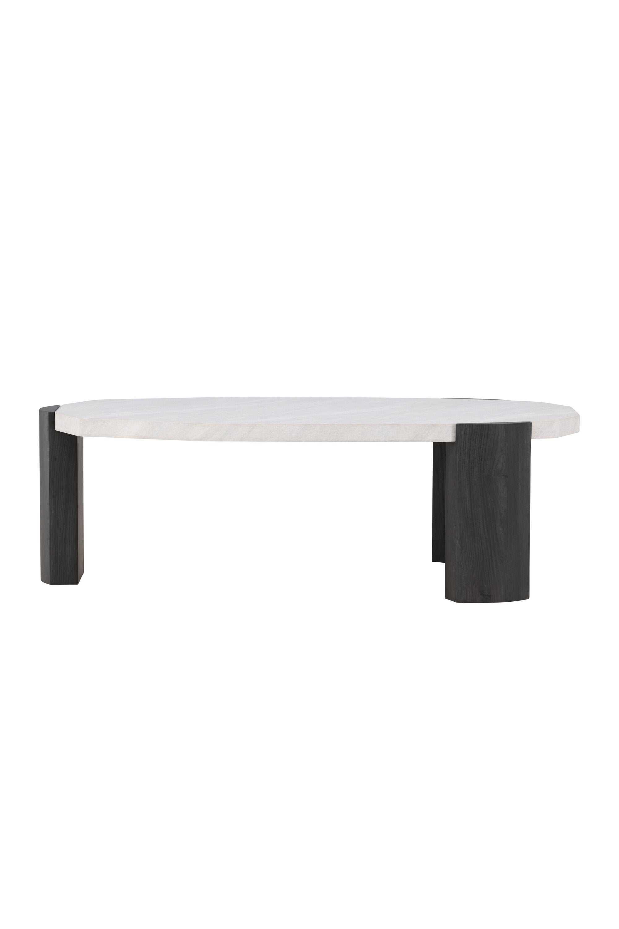 Eleganter Kres Sofatisch von Venture Home, 125x70.5 cm, in Rosaton mit goldenen Beinen. Perfekt für stilvolle Wohnzimmer und funktionale Akzente.