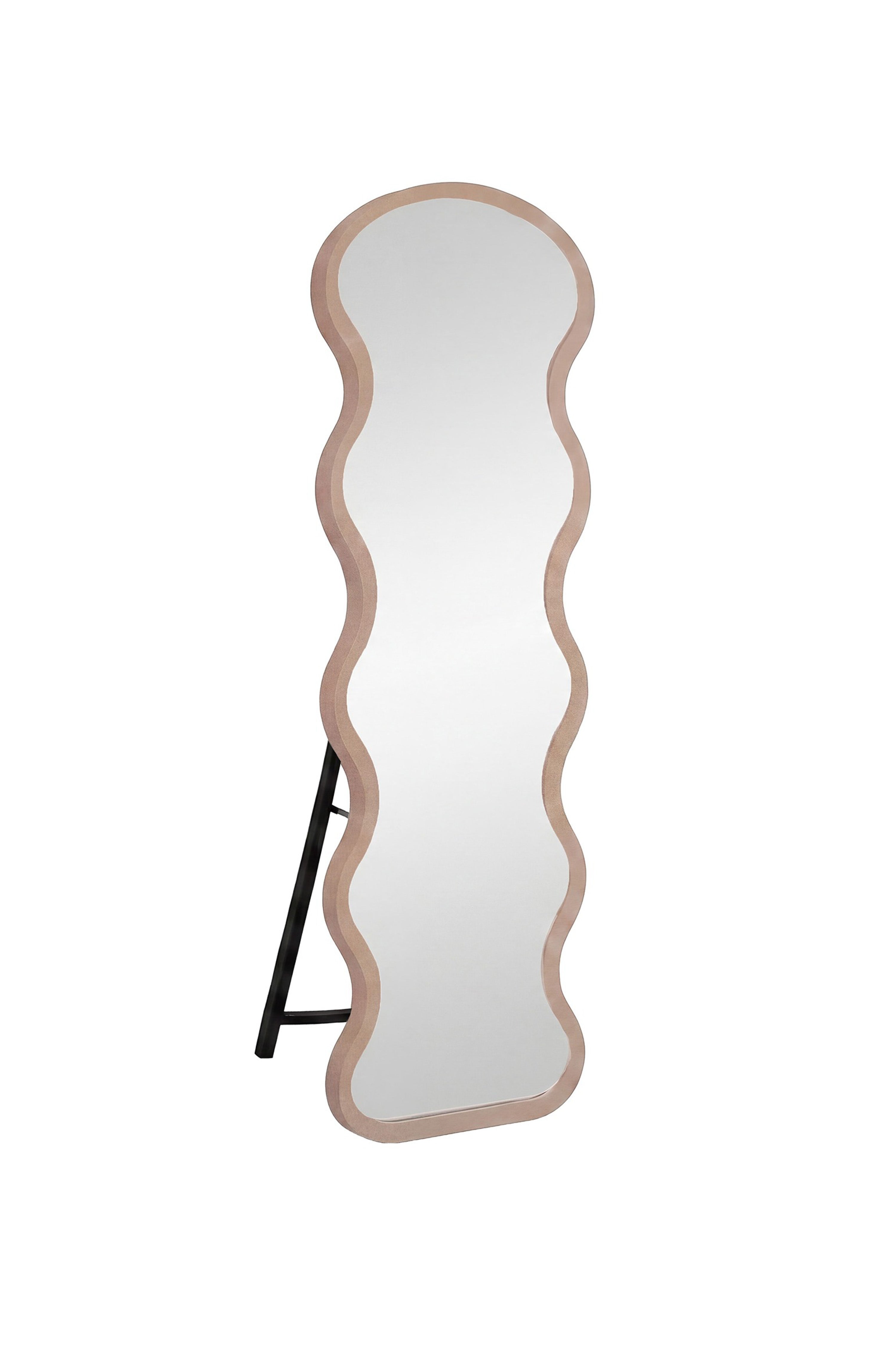 Großer Spiegel in Beige präsentiert im Onlineshop von KAQTU Design AG. Spiegel ist von Venture Home