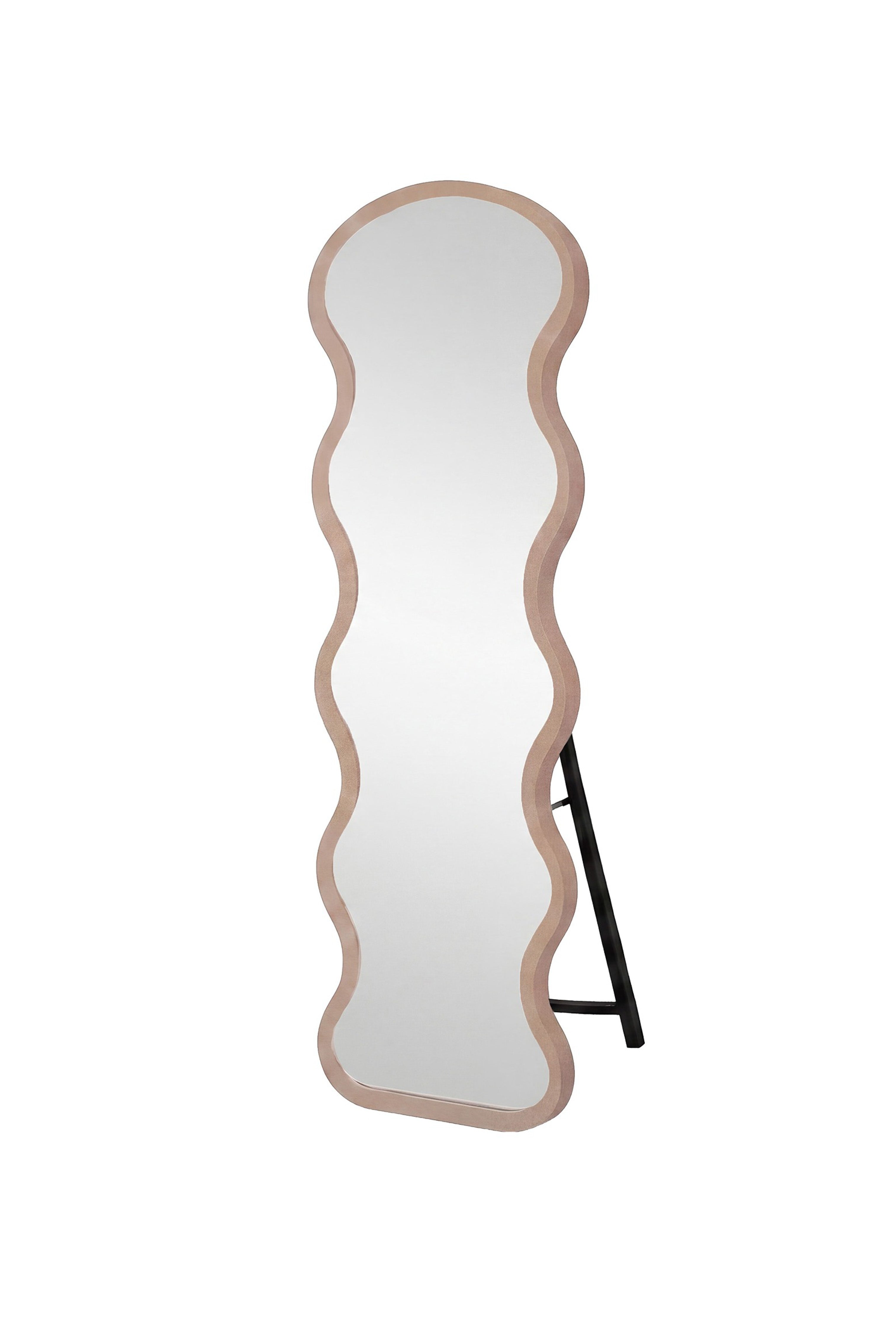 Großer Spiegel in Beige präsentiert im Onlineshop von KAQTU Design AG. Spiegel ist von Venture Home