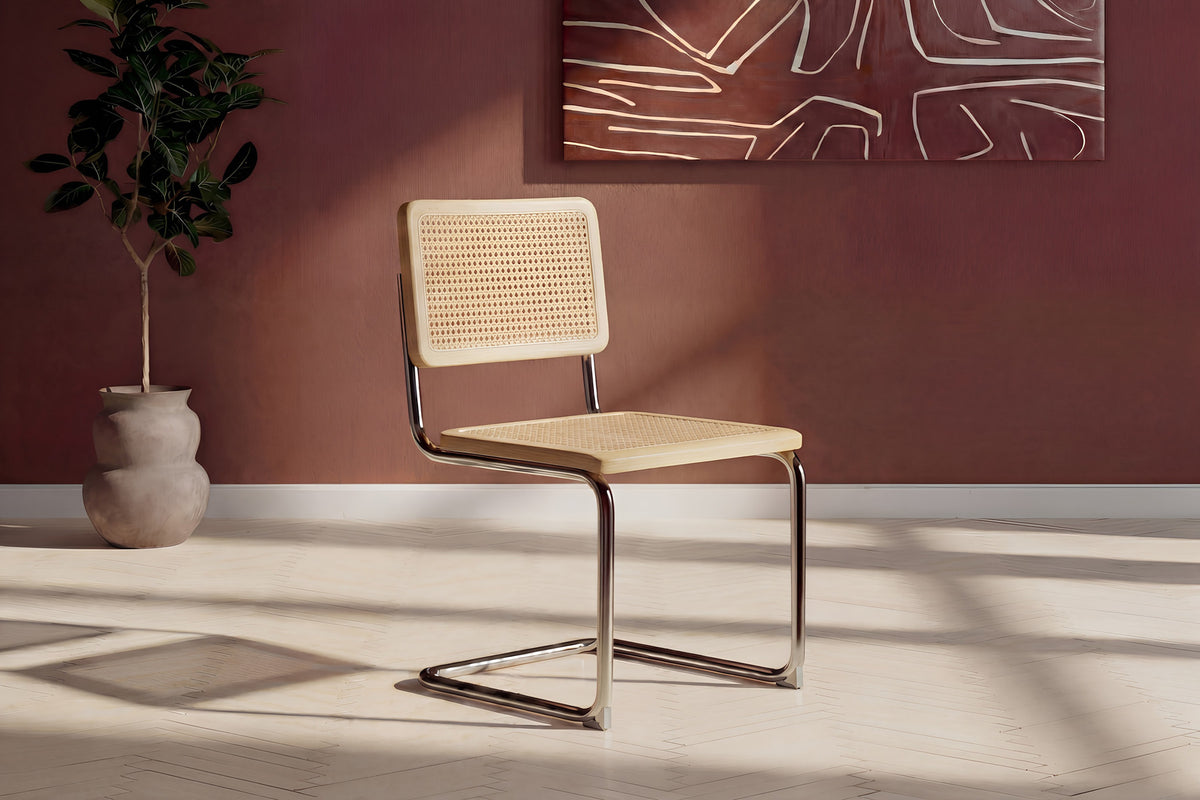 Robert Esszimmerstuhl in Natur präsentiert im Onlineshop von KAQTU Design AG. Stuhl ist von Venture Home