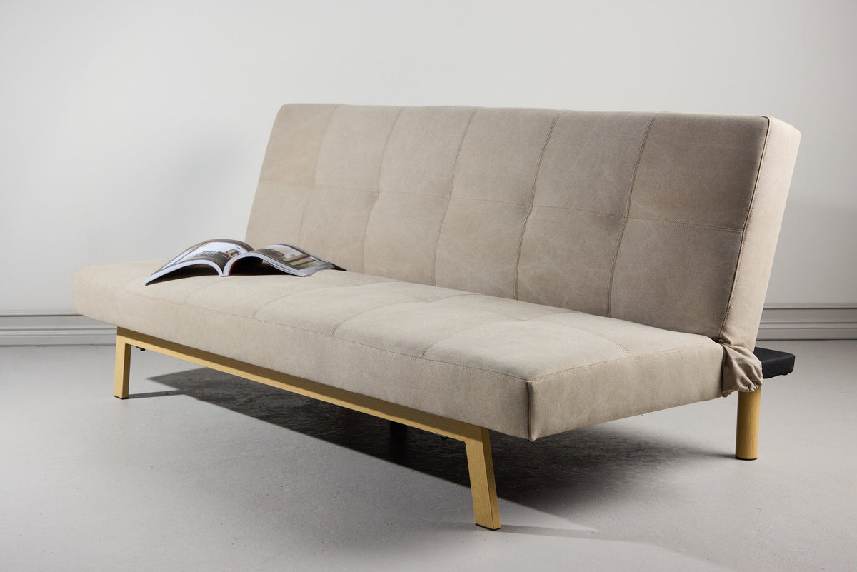 Bodil Folding Bed in Beige präsentiert im Onlineshop von KAQTU Design AG. Bettsofa ist von Venture Home