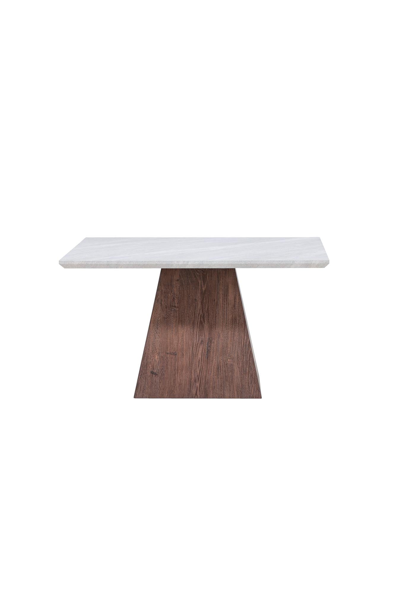 Moderner Cael Sofatisch von Venture Home mit edler Marmoroptik und kontrastierendem mokkafarbenem Bein. Perfekt für stilvolle Wohnzimmer.