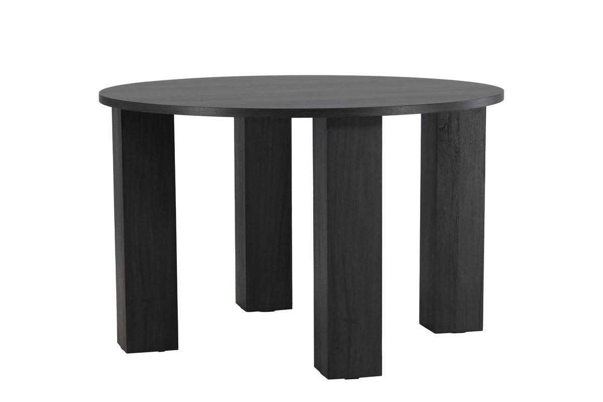 Juno Runder Esstisch in Schwarz präsentiert im Onlineshop von KAQTU Design AG. Esstisch ist von Venture Home