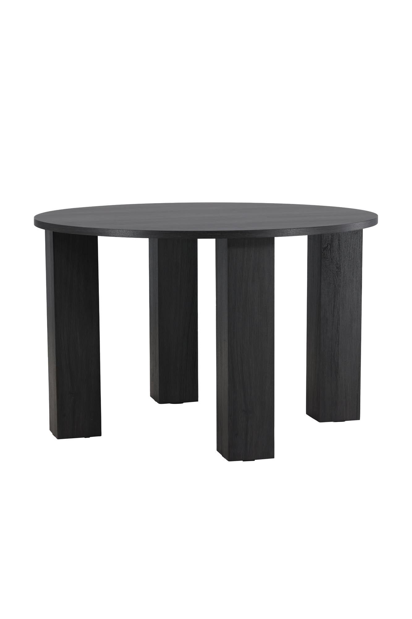 Juno Runder Esstisch in Schwarz präsentiert im Onlineshop von KAQTU Design AG. Esstisch ist von Venture Home