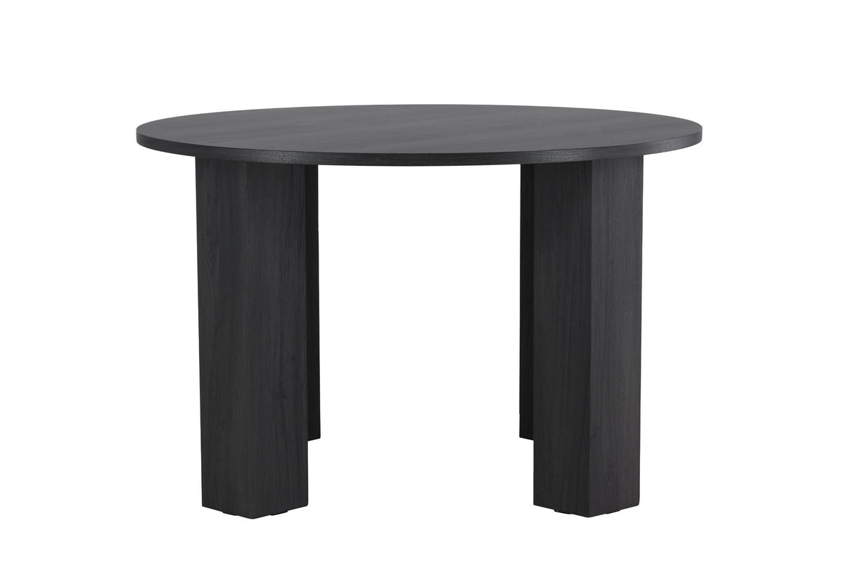 Juno Runder Esstisch in Schwarz präsentiert im Onlineshop von KAQTU Design AG. Esstisch ist von Venture Home