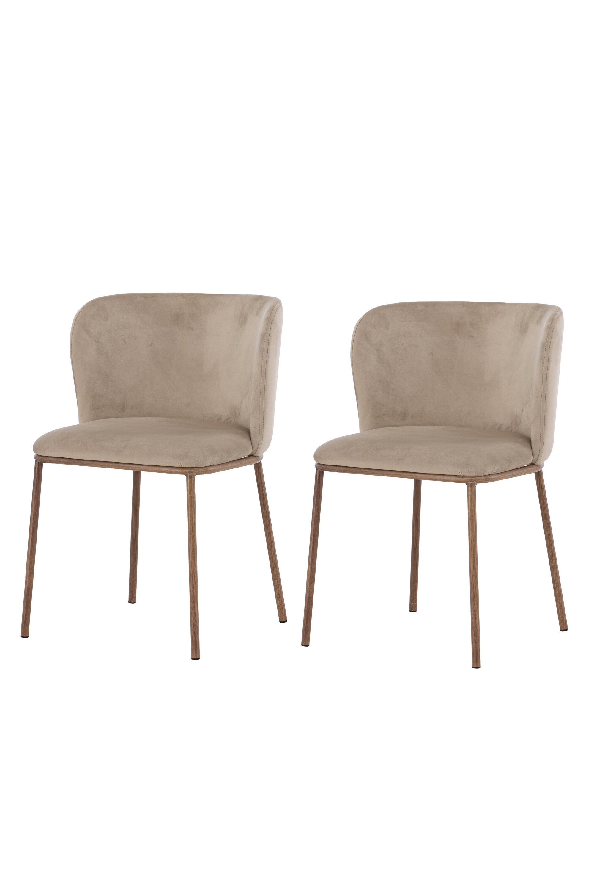 Edina Esszimmerstuhl in Beige präsentiert im Onlineshop von KAQTU Design AG. Stuhl ist von Venture Home