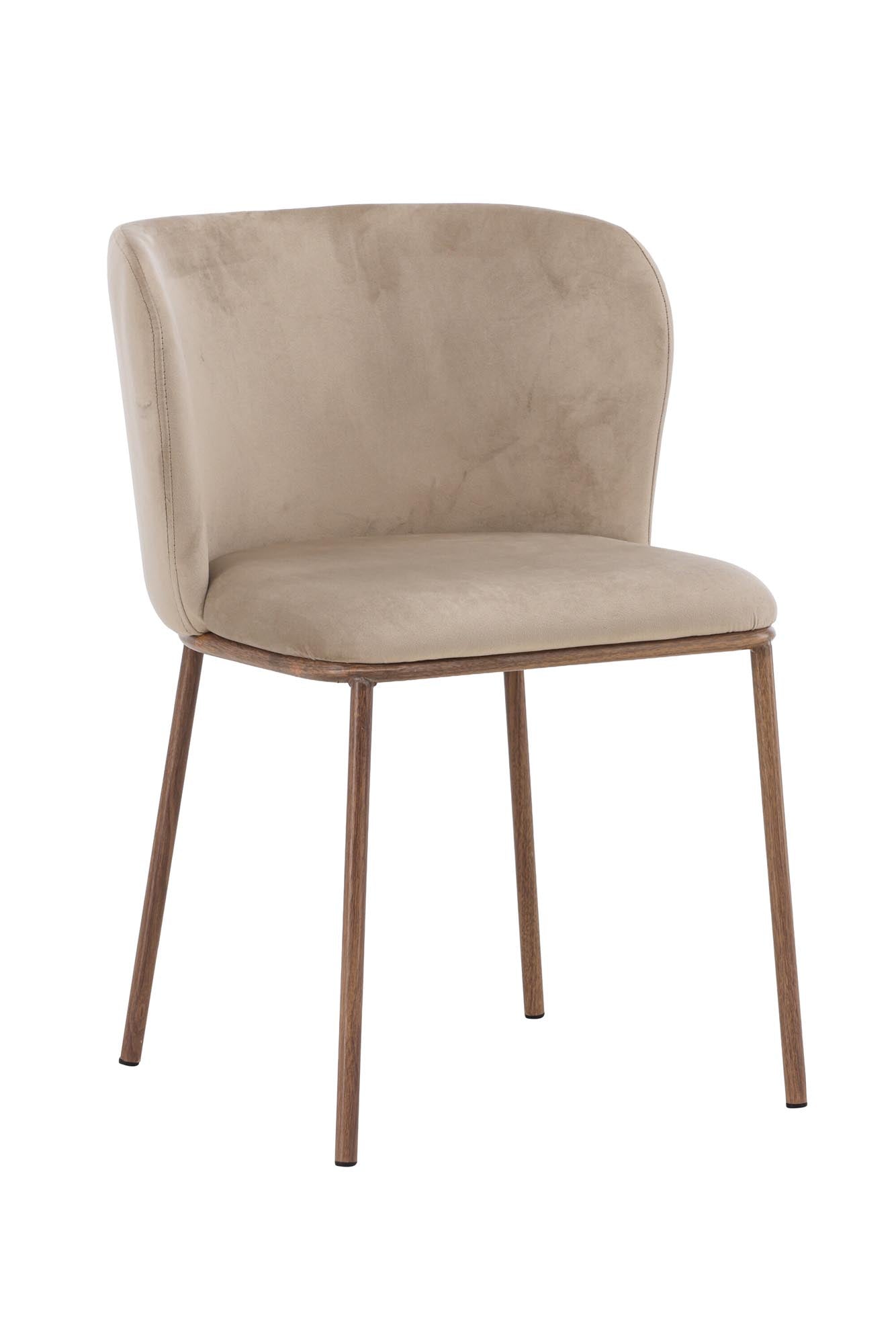 Edina Esszimmerstuhl in Beige präsentiert im Onlineshop von KAQTU Design AG. Stuhl ist von Venture Home