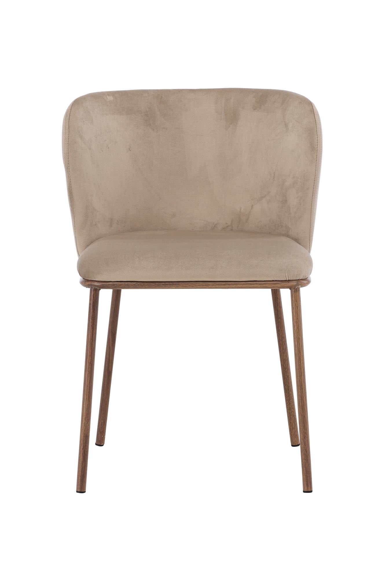 Edina Esszimmerstuhl in Beige präsentiert im Onlineshop von KAQTU Design AG. Stuhl ist von Venture Home