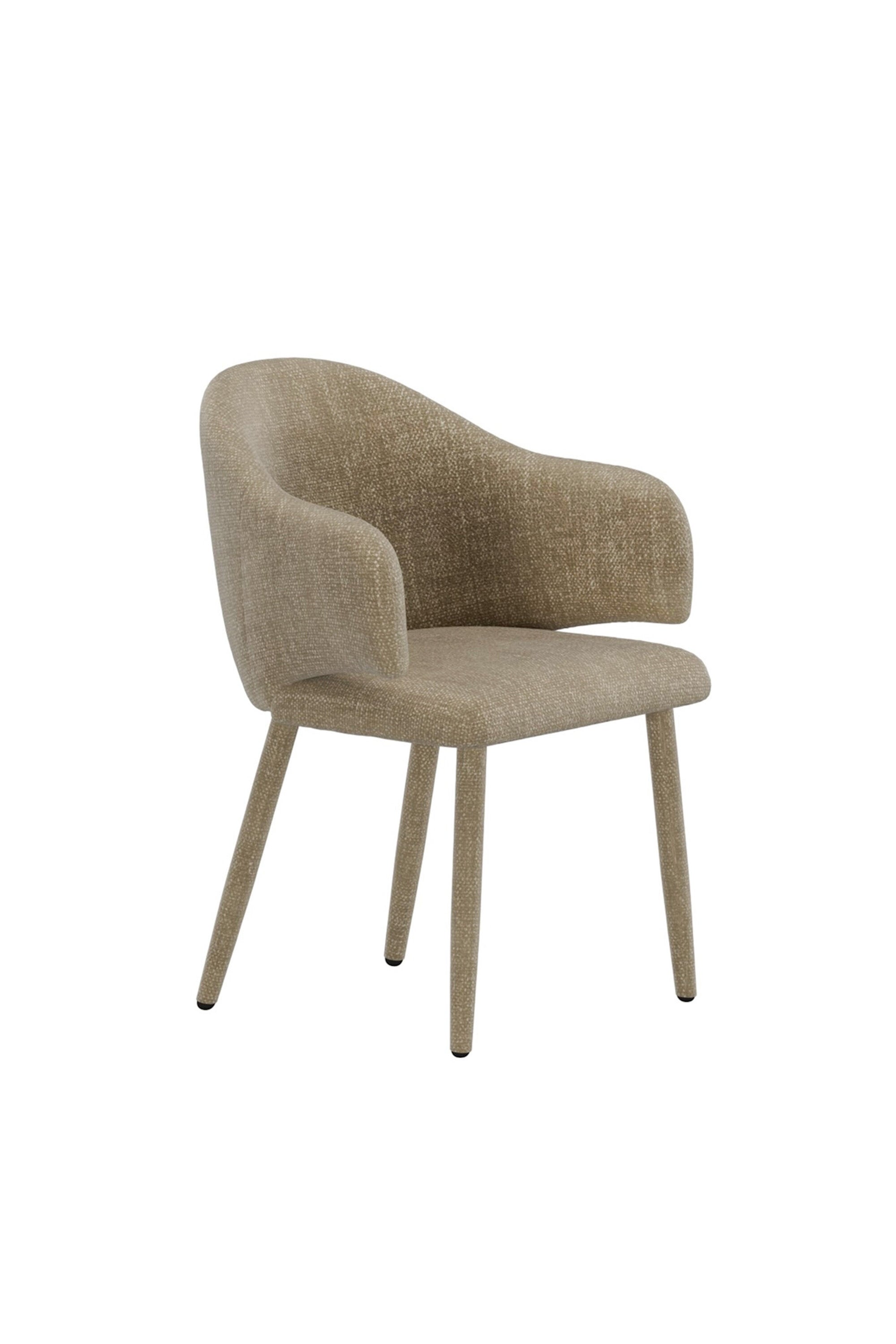 Evelin Esszimmerstuhl in Beige präsentiert im Onlineshop von KAQTU Design AG. Gartenstuhl mit Armlehnen ist von Venture Home