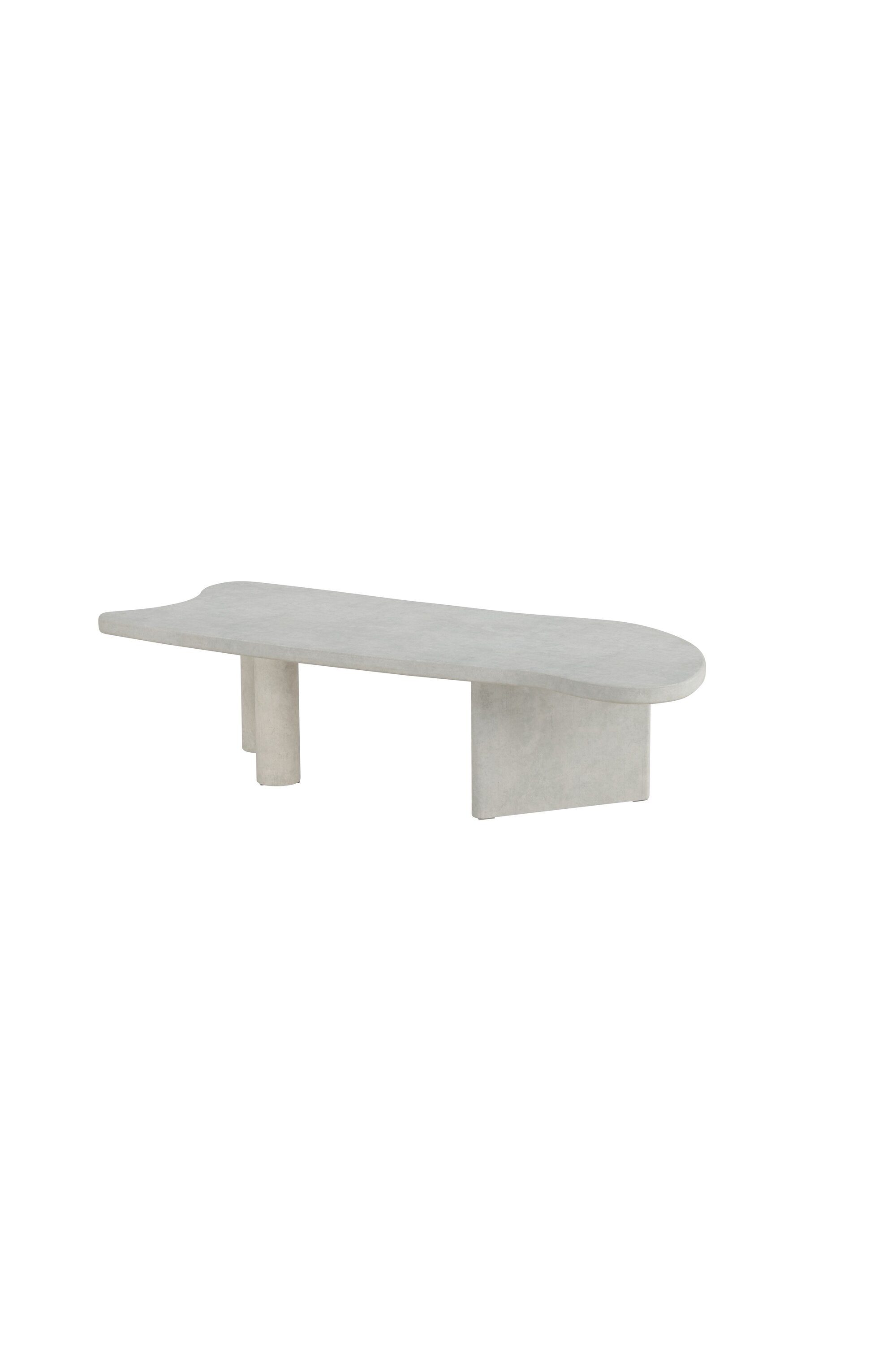 Polle Sofatisch in Hellgrau präsentiert im Onlineshop von KAQTU Design AG. Beistelltisch ist von Venture Home