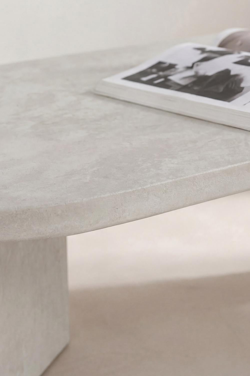 Polle Sofatisch in Hellgrau präsentiert im Onlineshop von KAQTU Design AG. Beistelltisch ist von Venture Home