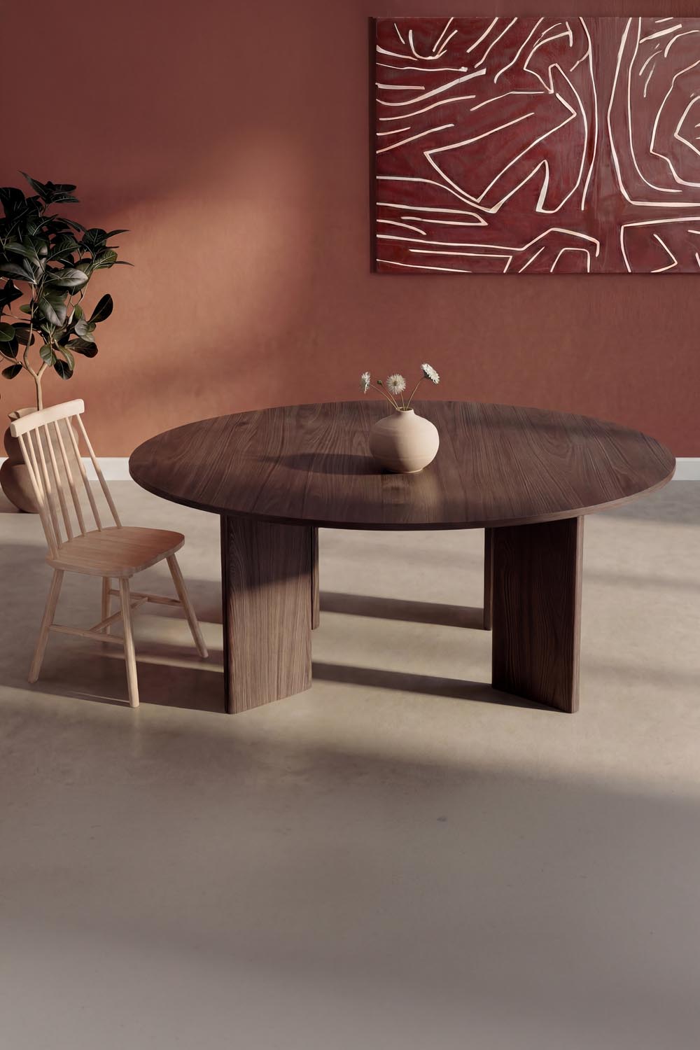 Graos Runder Esstisch in Mokka präsentiert im Onlineshop von KAQTU Design AG. Gartentisch ist von Venture Home