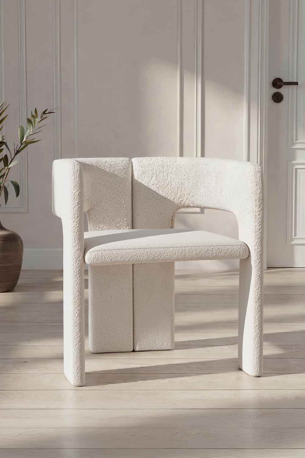 Stuhl Kristin in Weiss präsentiert im Onlineshop von KAQTU Design AG. Gartenstuhl mit Armlehnen ist von Venture Home