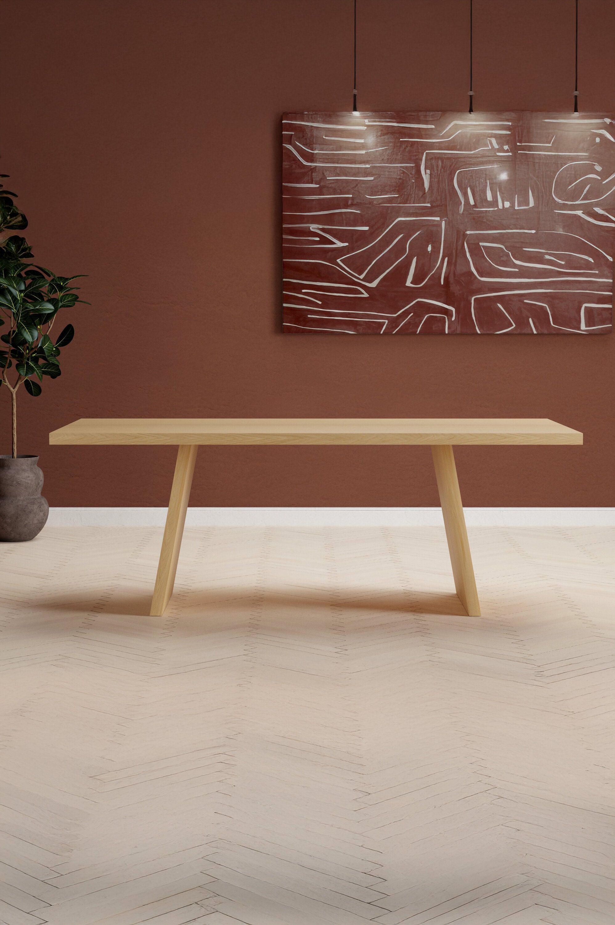 Logga Rechteckiger Esstisch in Natur präsentiert im Onlineshop von KAQTU Design AG. Gartentisch ist von Venture Home