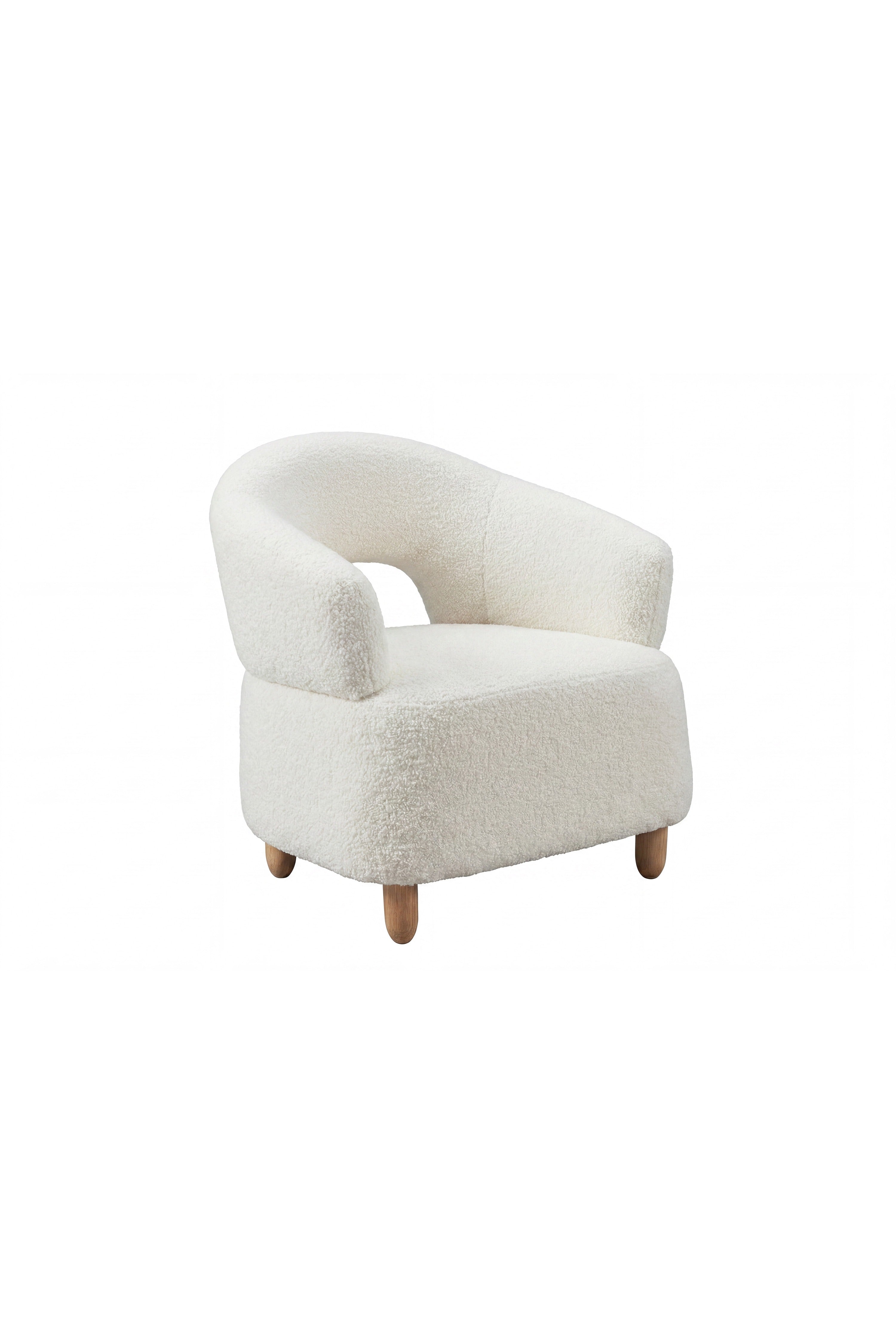 Moglas Sessel in Weiss präsentiert im Onlineshop von KAQTU Design AG. Sessel mit Armlehnen ist von Venture Home