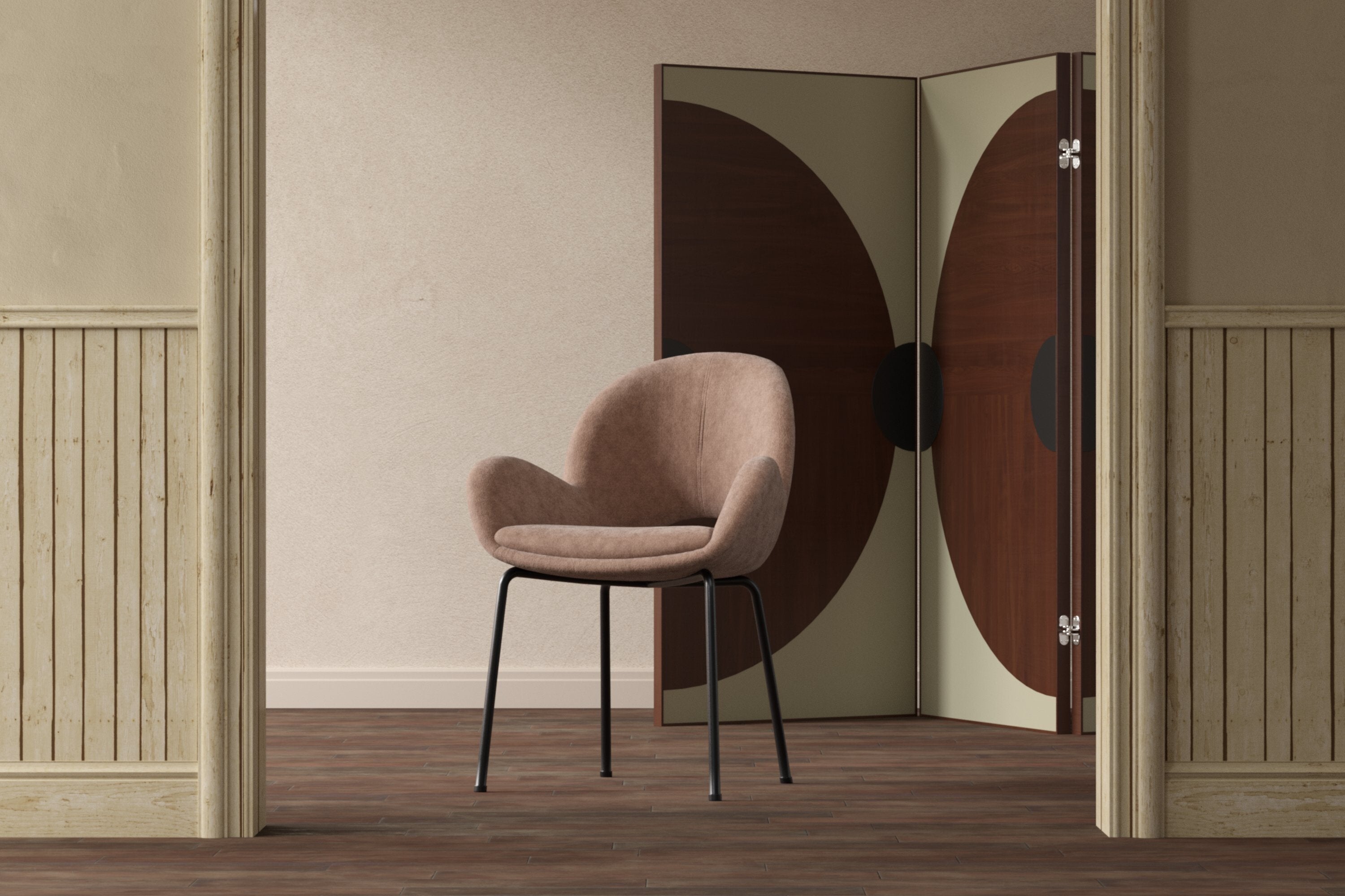 Eleganter Florensa Esszimmerstuhl in warmem Braun, ideal für stilvolle Essbereiche, von Venture Home, erhältlich bei KAQTU Design AG.