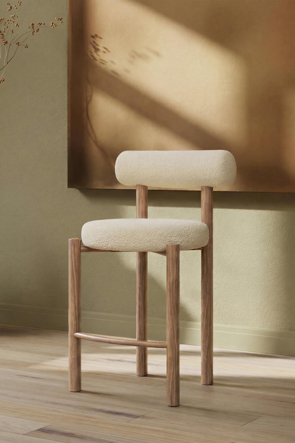 TIllo Barhocker in Weiss präsentiert im Onlineshop von KAQTU Design AG. Barstuhl ist von Venture Home
