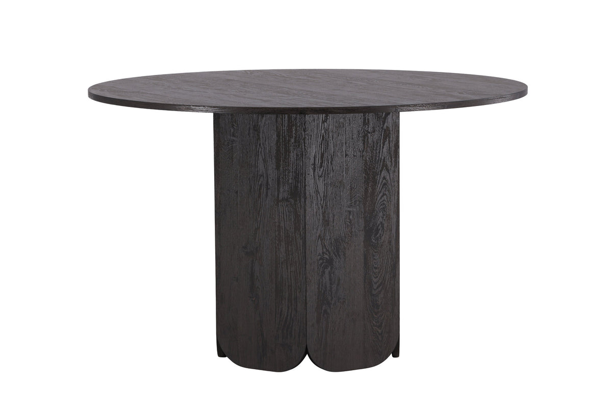 Tekla Esstisch rund in Schwarz präsentiert im Onlineshop von KAQTU Design AG. Esstisch ist von Venture Home