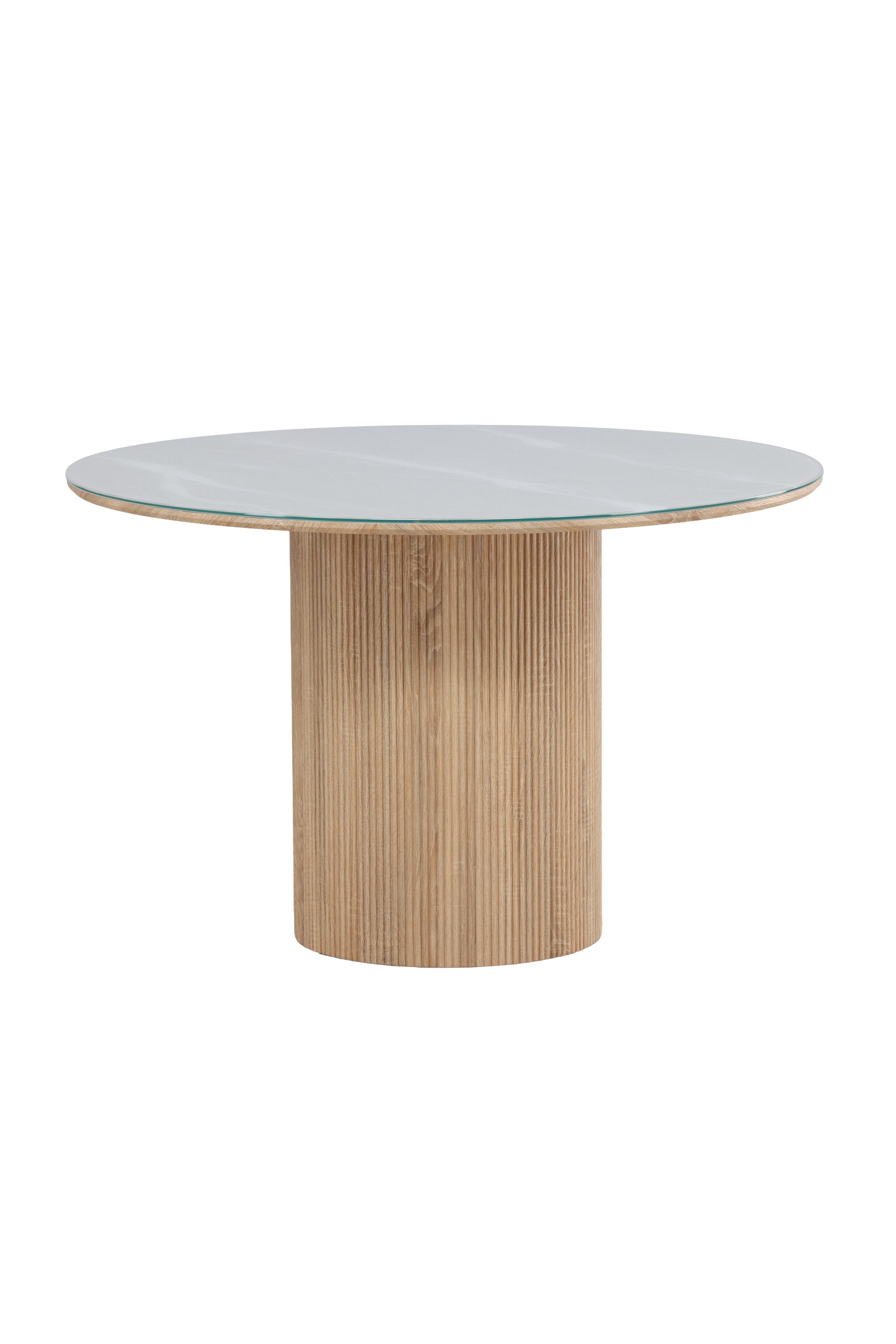 Härön Esstisch rund in Weiß präsentiert im Onlineshop von KAQTU Design AG. Esstisch ist von Vind