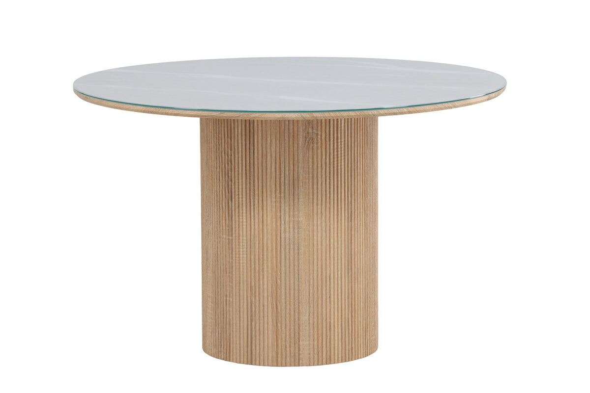 Härön Round Esstisch in Weiss präsentiert im Onlineshop von KAQTU Design AG. Esstisch ist von Vind
