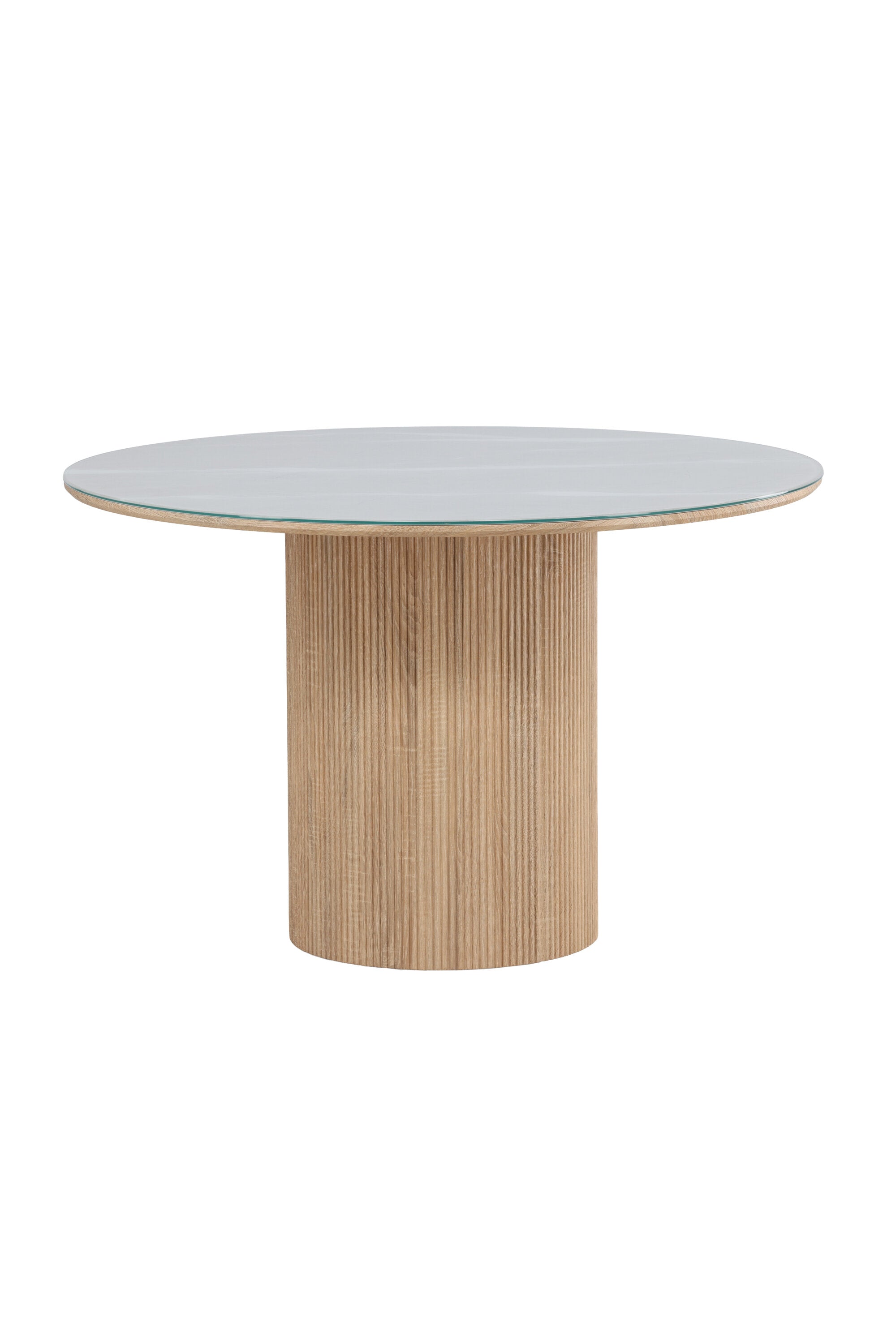 Härön Esstisch rund in Weiß präsentiert im Onlineshop von KAQTU Design AG. Esstisch ist von Vind