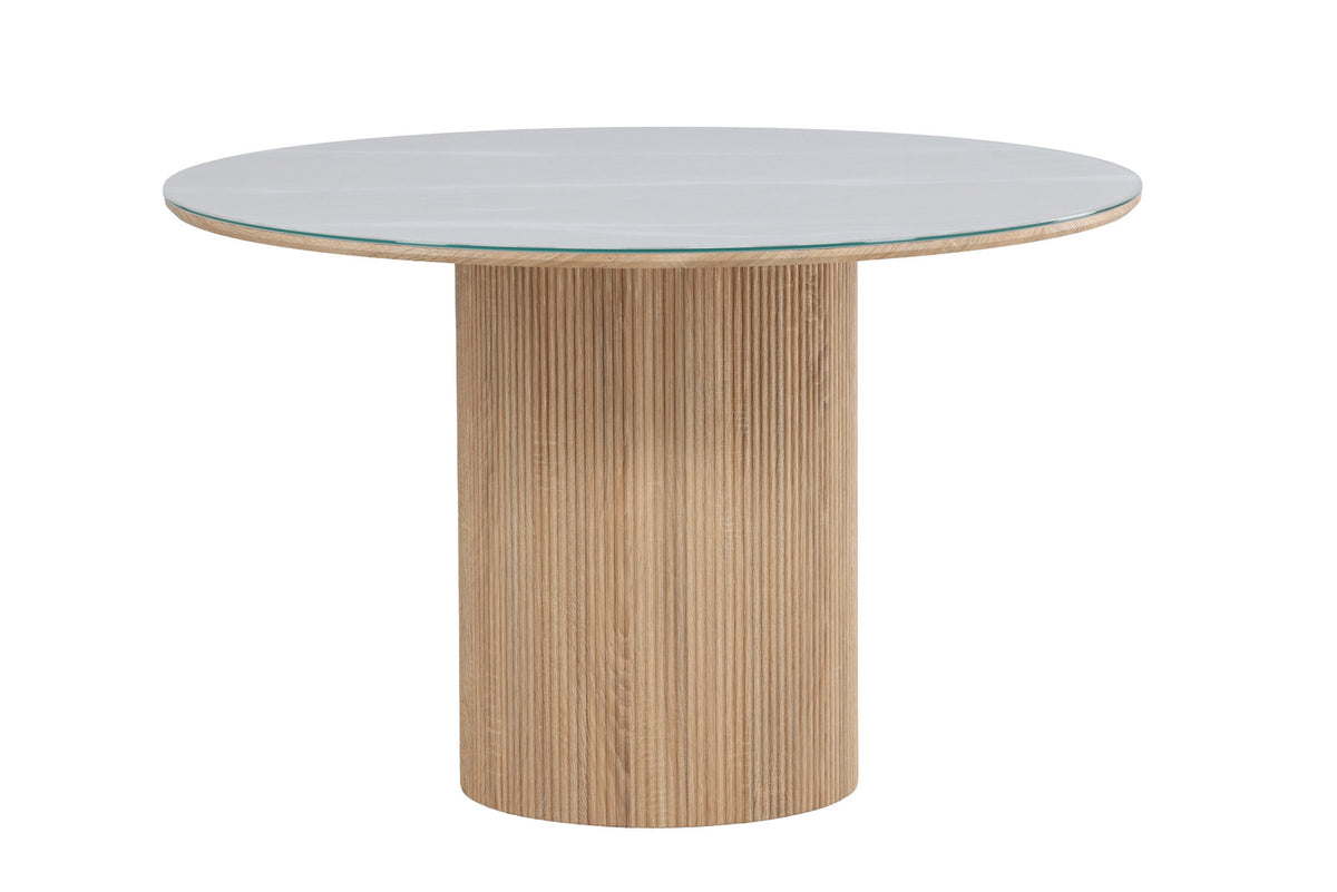 Härön Round Esstisch in Weiss präsentiert im Onlineshop von KAQTU Design AG. Esstisch ist von Vind