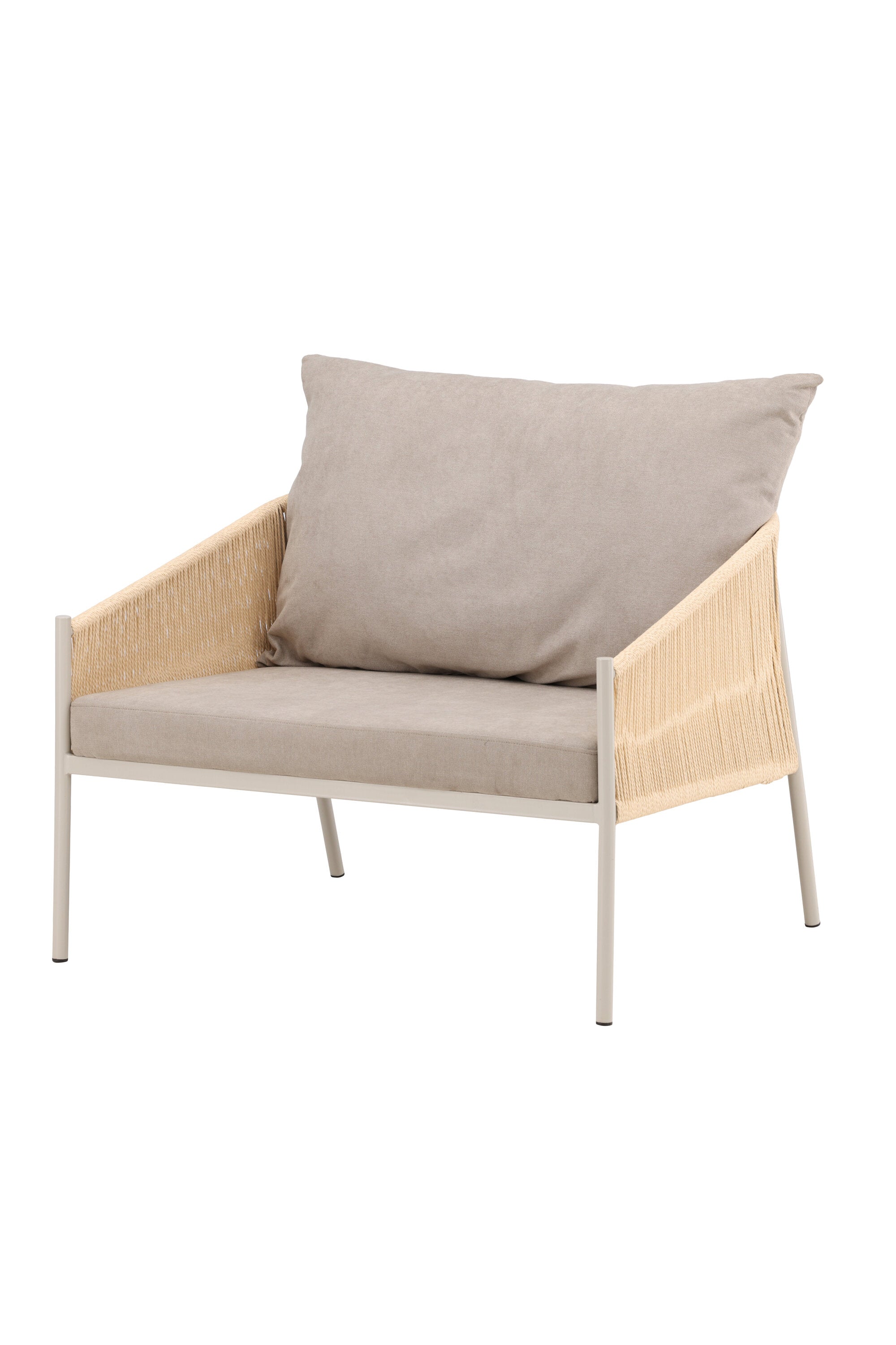 Louie Sessel in Beige präsentiert im Onlineshop von KAQTU Design AG. Sessel mit Armlehnen ist von Vind