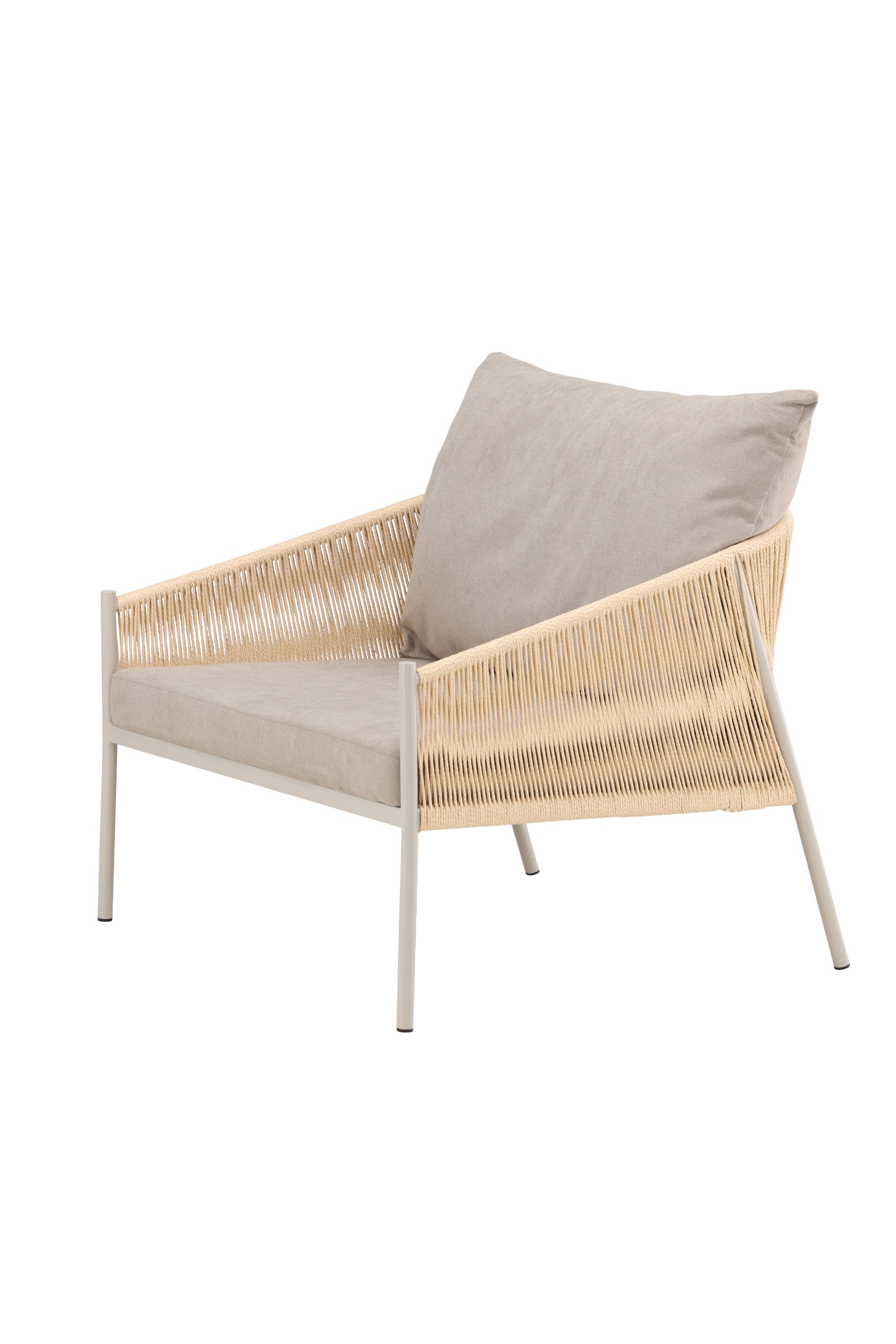 Louie Sessel in Beige präsentiert im Onlineshop von KAQTU Design AG. Sessel mit Armlehnen ist von Vind