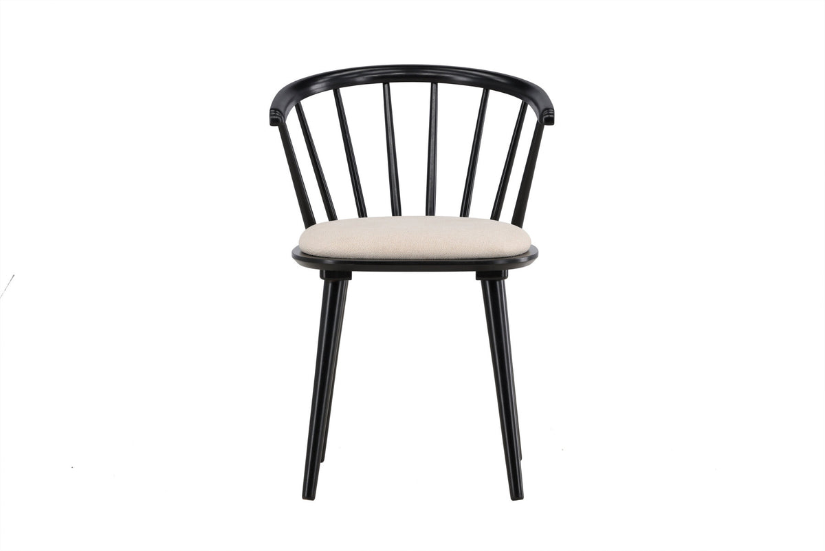 Bobby Esszimmerstuhl in Schwarz präsentiert im Onlineshop von KAQTU Design AG. Stuhl ist von Venture Home