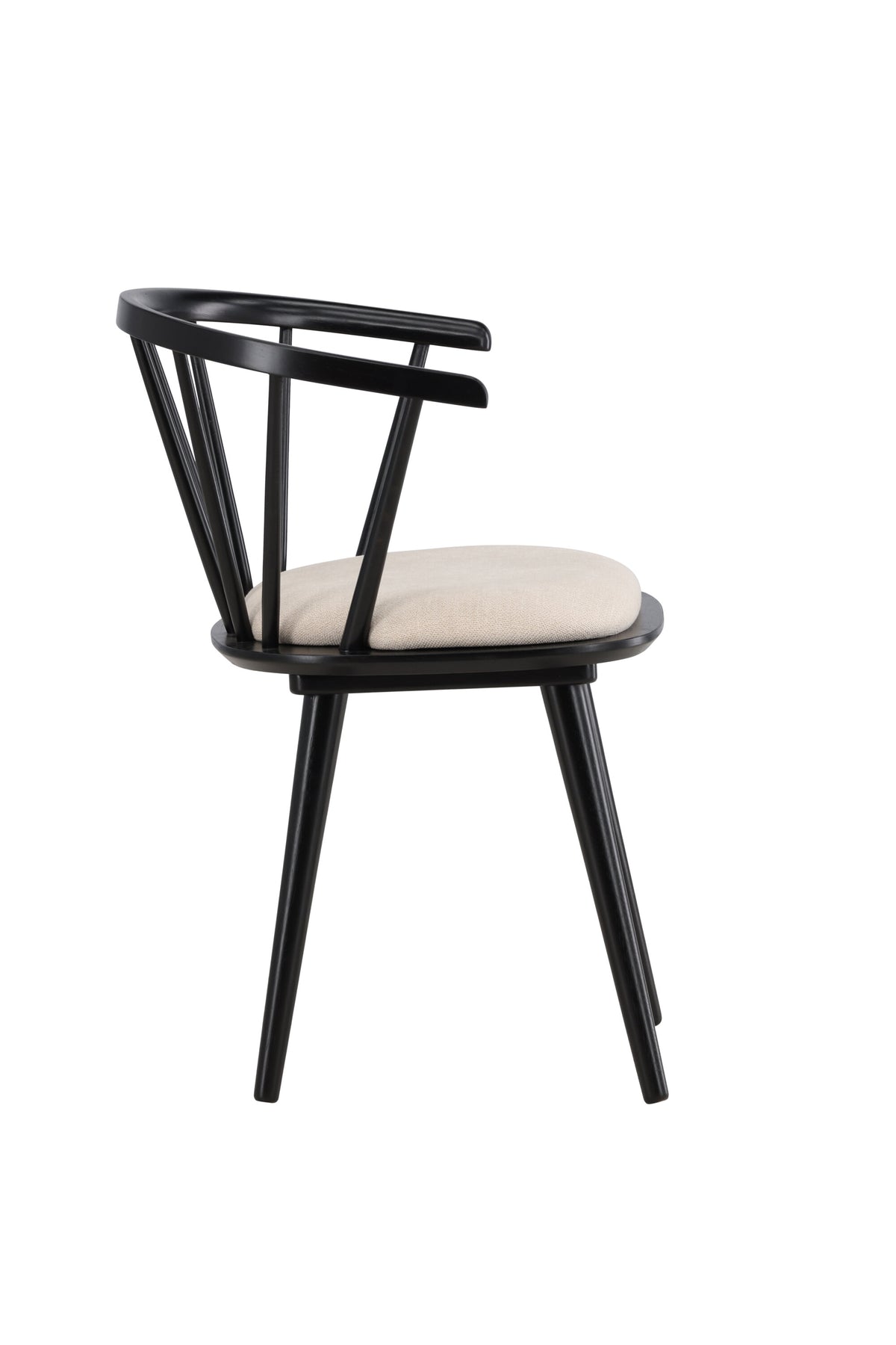 Bobby Esszimmerstuhl in Schwarz präsentiert im Onlineshop von KAQTU Design AG. Gartenstuhl mit Armlehnen ist von Venture Home