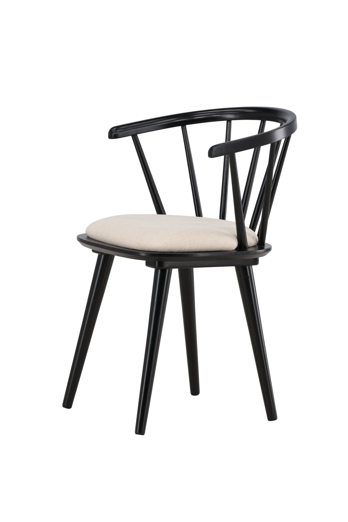 Bobby Esszimmerstuhl in Schwarz präsentiert im Onlineshop von KAQTU Design AG. Gartenstuhl mit Armlehnen ist von Venture Home