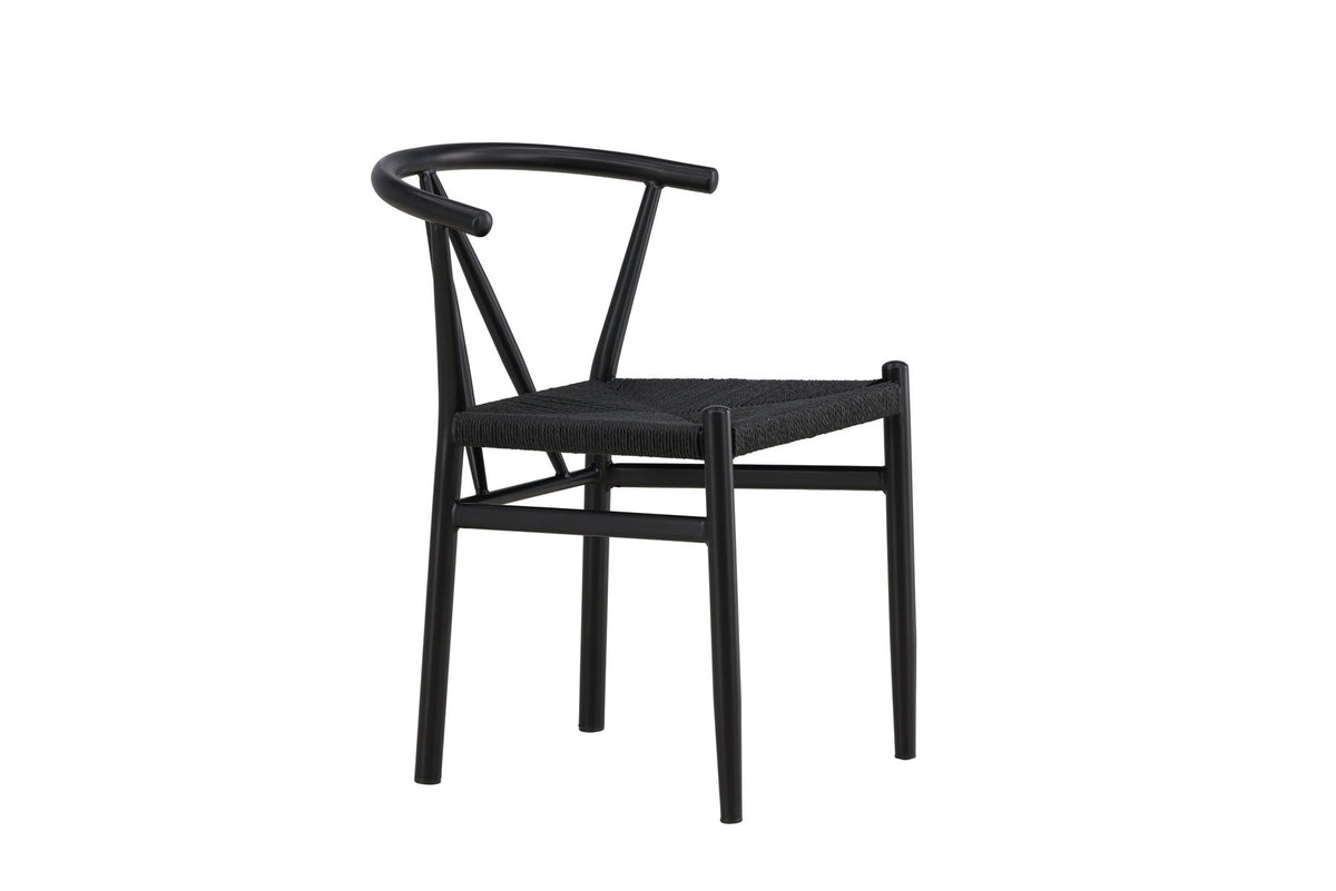 Alfons Esszimmerstuhl in Schwarz präsentiert im Onlineshop von KAQTU Design AG. Stuhl ist von Venture Home