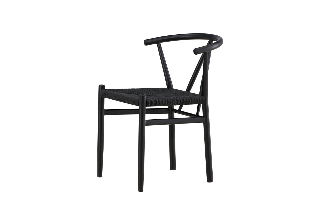 Alfons Esszimmerstuhl in Schwarz präsentiert im Onlineshop von KAQTU Design AG. Stuhl ist von Venture Home