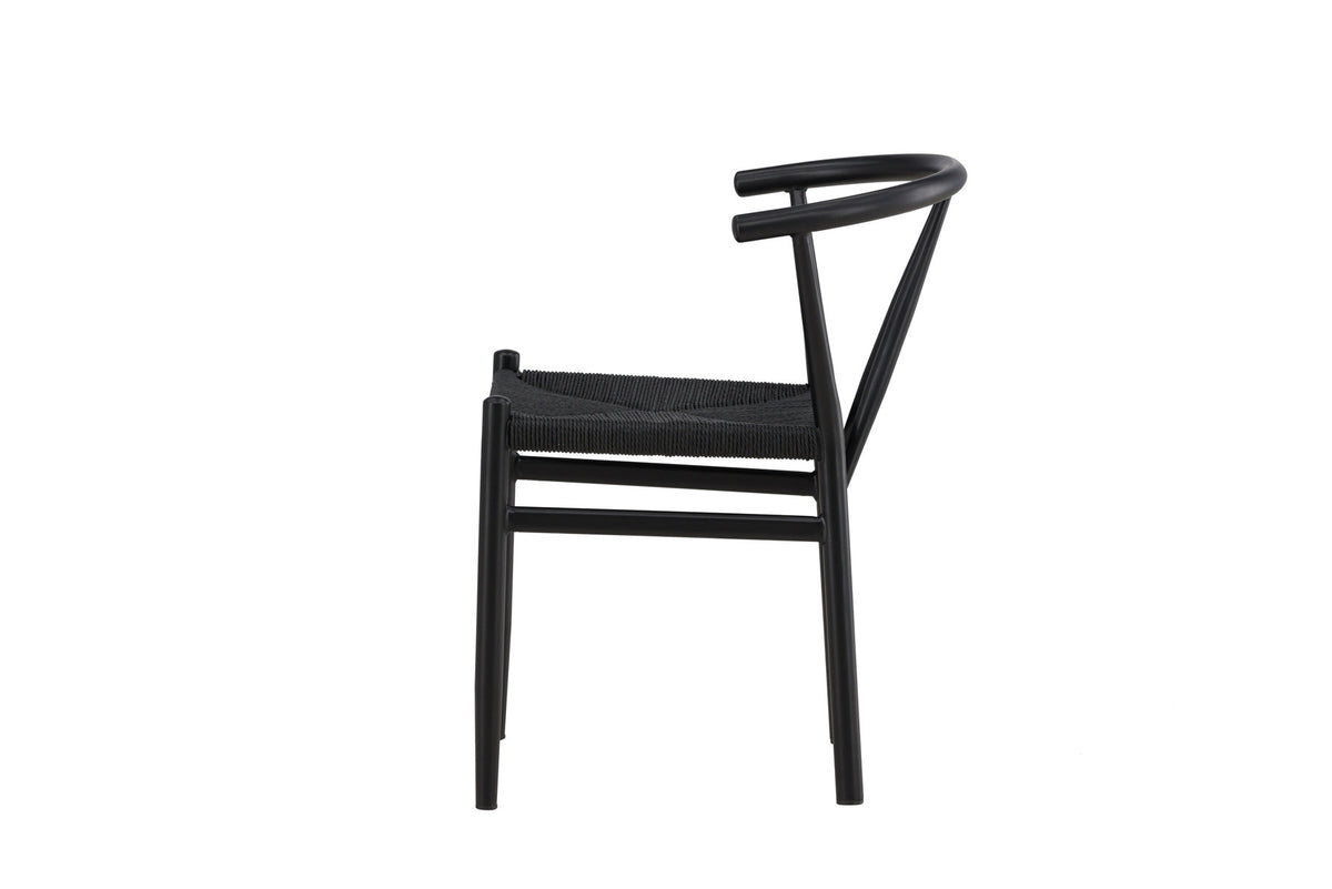 Alfons Esszimmerstuhl in Schwarz präsentiert im Onlineshop von KAQTU Design AG. Stuhl ist von Venture Home