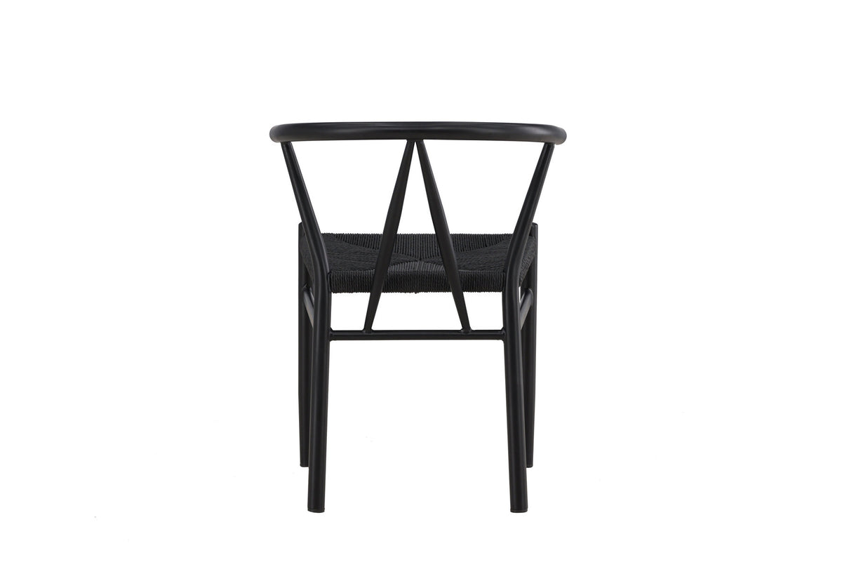 Alfons Esszimmerstuhl in Schwarz präsentiert im Onlineshop von KAQTU Design AG. Stuhl ist von Venture Home