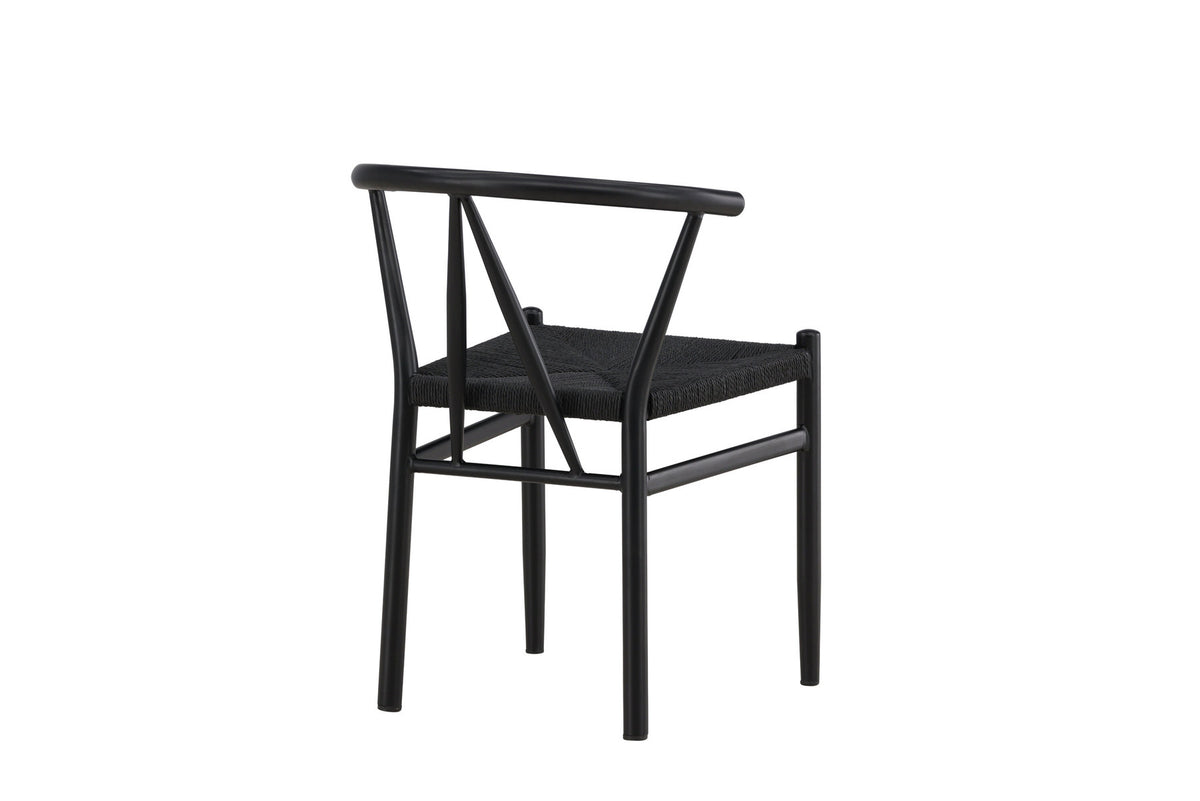 Alfons Esszimmerstuhl in Schwarz präsentiert im Onlineshop von KAQTU Design AG. Stuhl ist von Venture Home