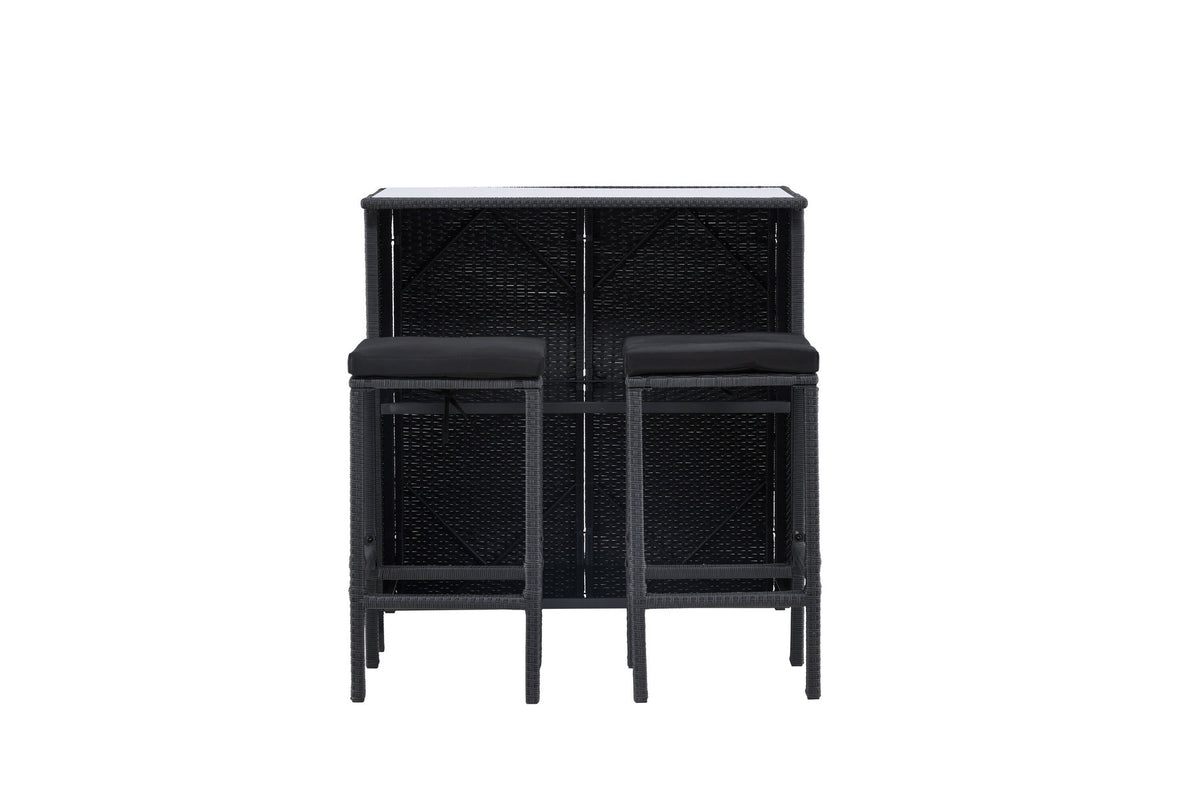 Knock Bar Set in Schwarz Schwarz präsentiert im Onlineshop von KAQTU Design AG. Loungeset ist von Venture Home