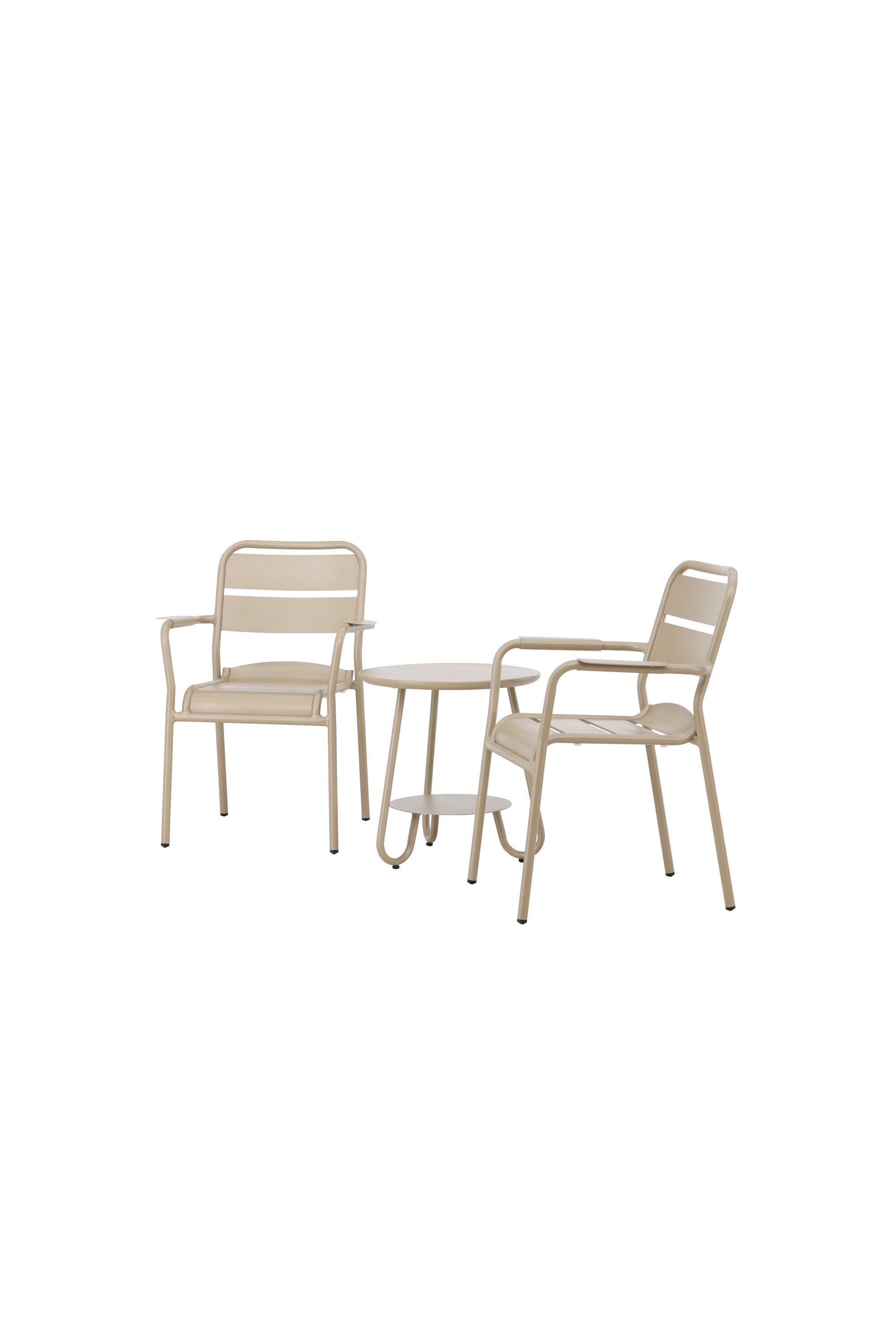 Faro Café Set in Beige/Beige präsentiert im Onlineshop von KAQTU Design AG. Gartentischset ist von Venture Home